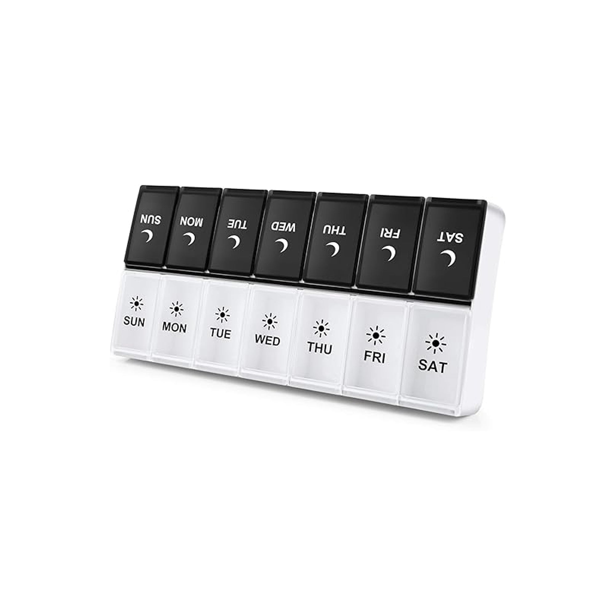 DANYING Large Weekly Pill Organizer 2 Times a Day AM PM 7 Day Pill Box Vitamin Case