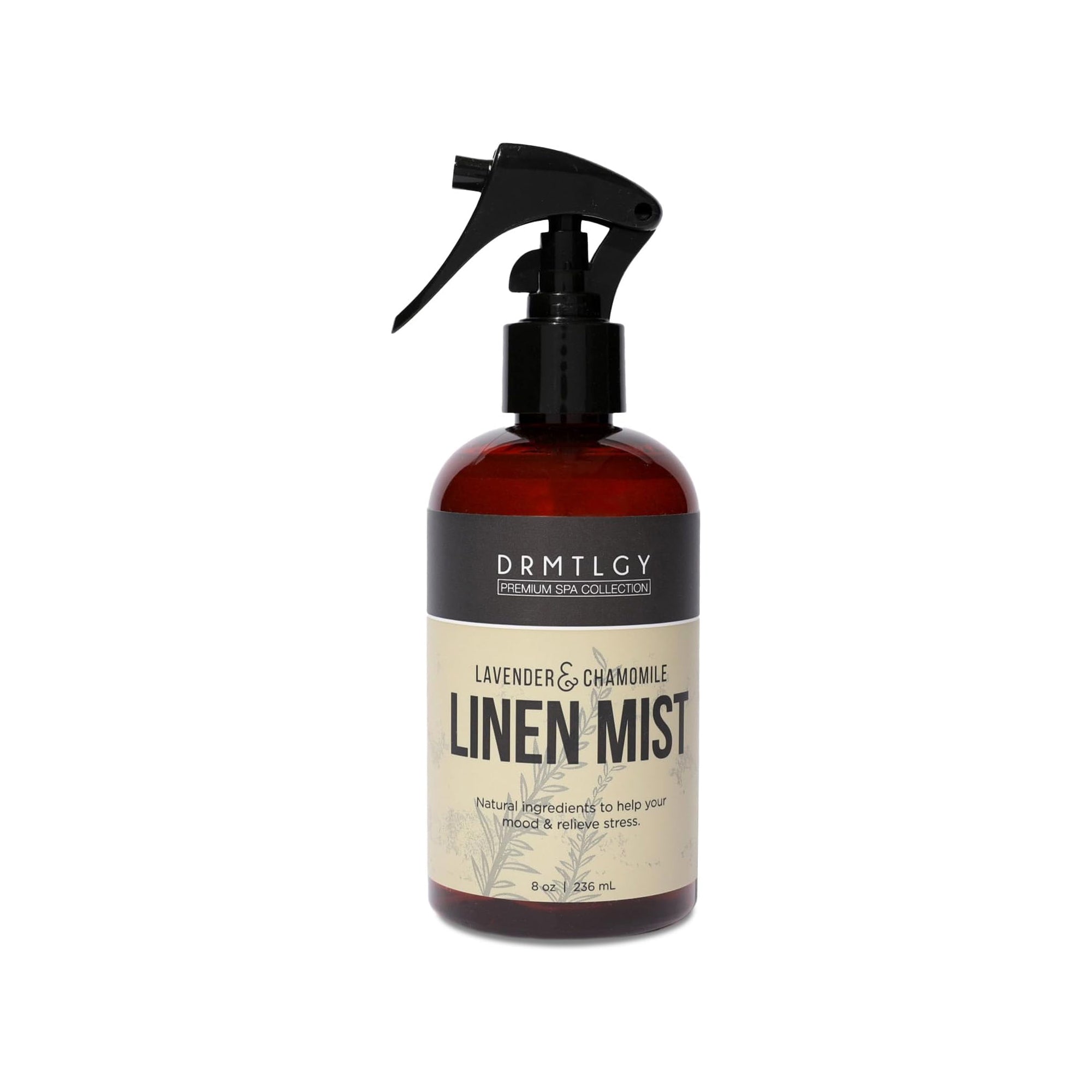 DRMTLGY Natural Lavender Linen & Room Spray – Aromatherapy Pillow Spray with Lavender Essential Oil & Chamomile, 8 oz