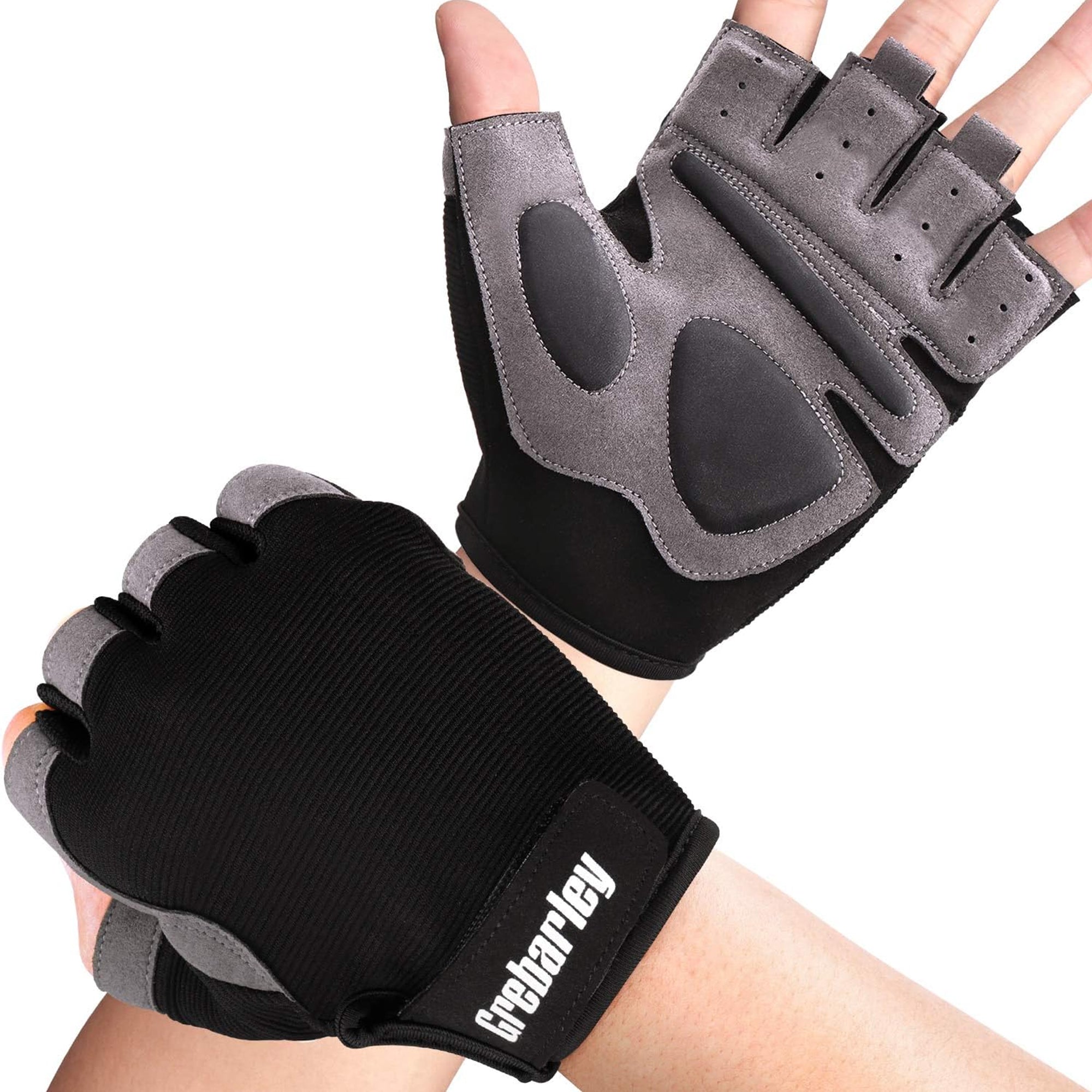 Grebarley Gym Gloves – Training Gloves with Full Wrist Support for Weightlifting & Gym Fitness