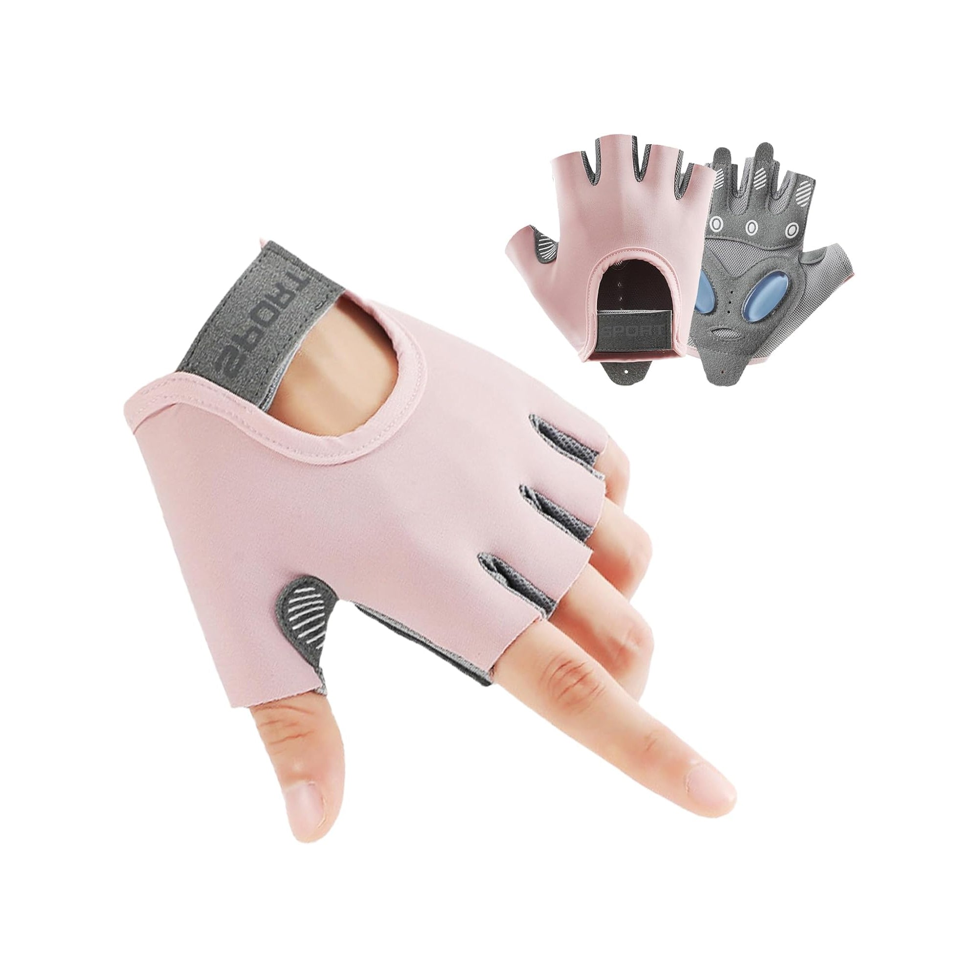 Gym Gloves for Men & Women – Workout Gloves with Silicone Non-Slip Grip & Padded Palm
