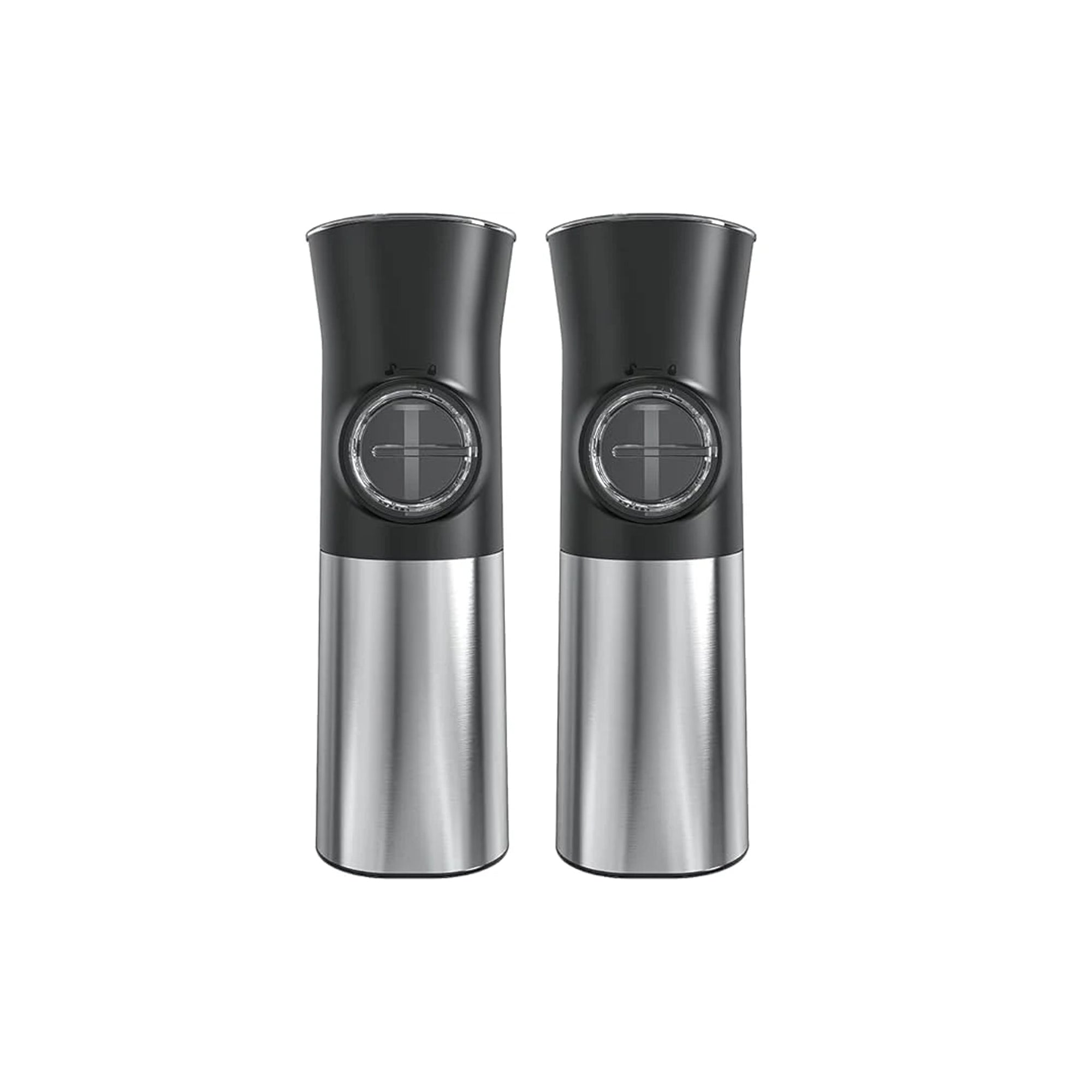 CIRCLE JOY Gravity Electric Salt and Pepper Grinder Set Battery Operated Pepper Mills, Dustproof Cover,Adjustable Coarseness and One Hand Au