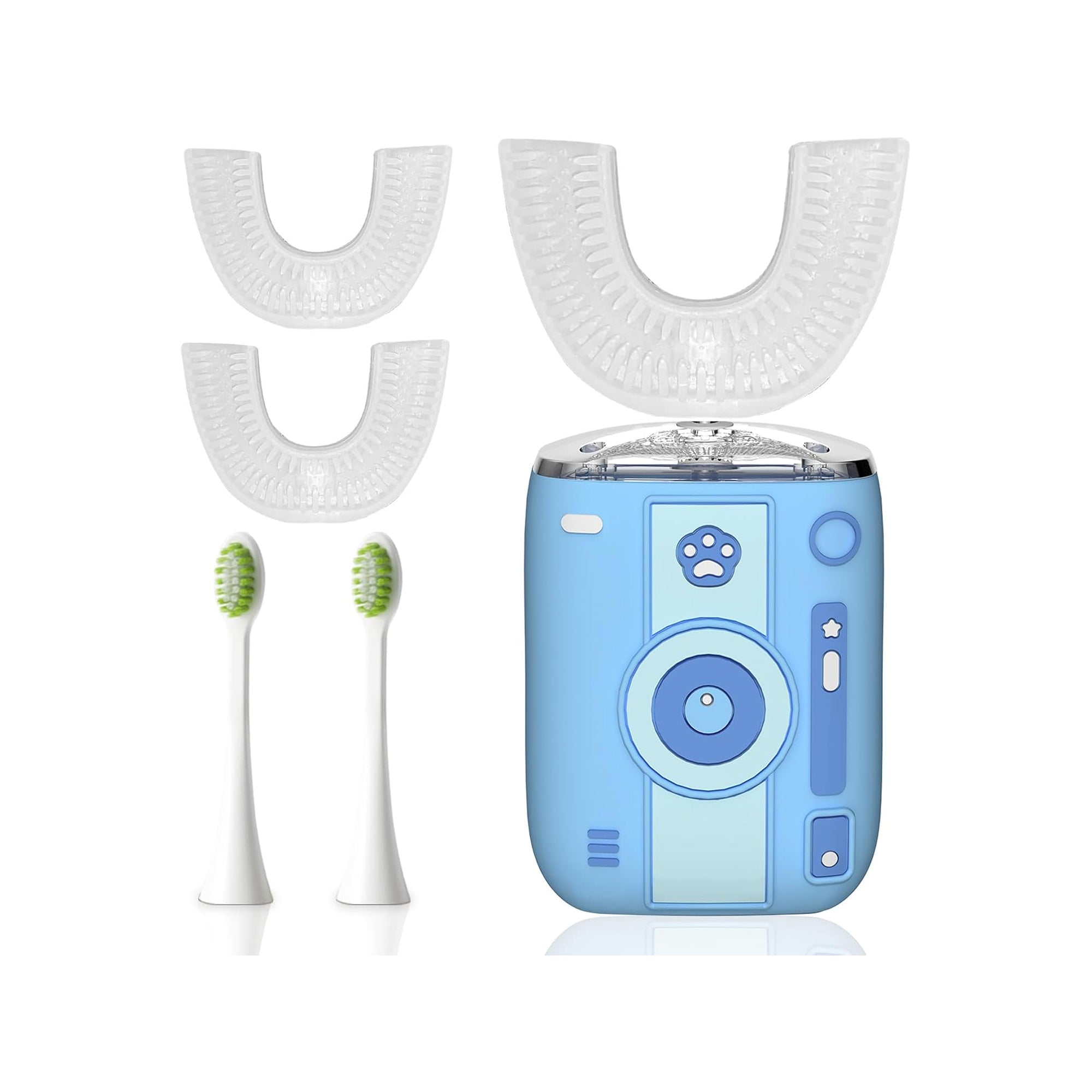 yeklike Adult Sonic Electric Toothbrush – 360° Oral Cleaning, Stain Whitening, Automatic Rechargeable Toothbrush (Sky Blue)