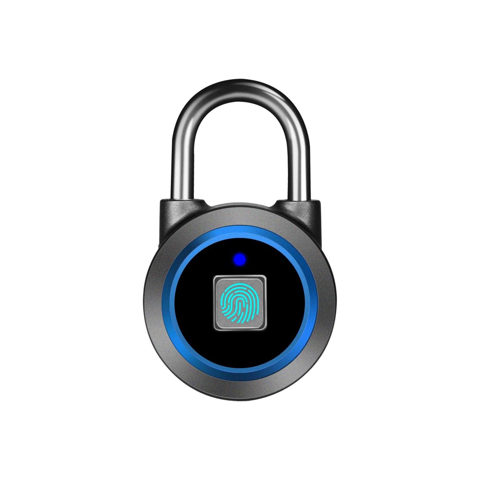 MEGAFEIS Fingerprint Bluetooth Smart Padlock – Keyless Biometric Lock with Mobile App, Water Resistant for Gym, Bike & School Use