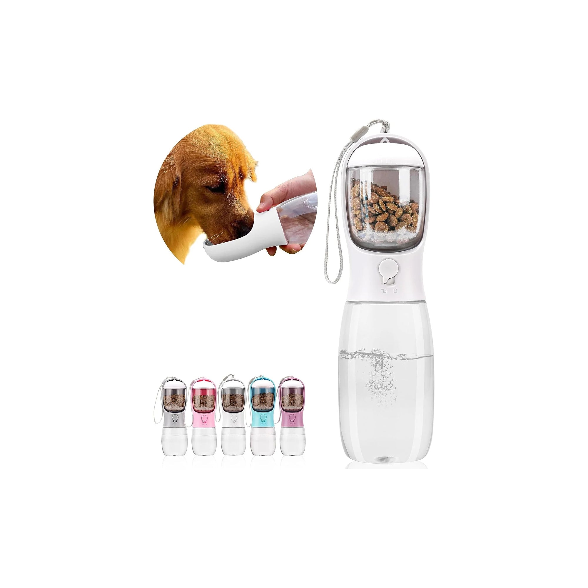 AVELORA Portable Pet Water Bottle Ÿ?? Drinking & Feeding for Dogs, Cats & Puppies