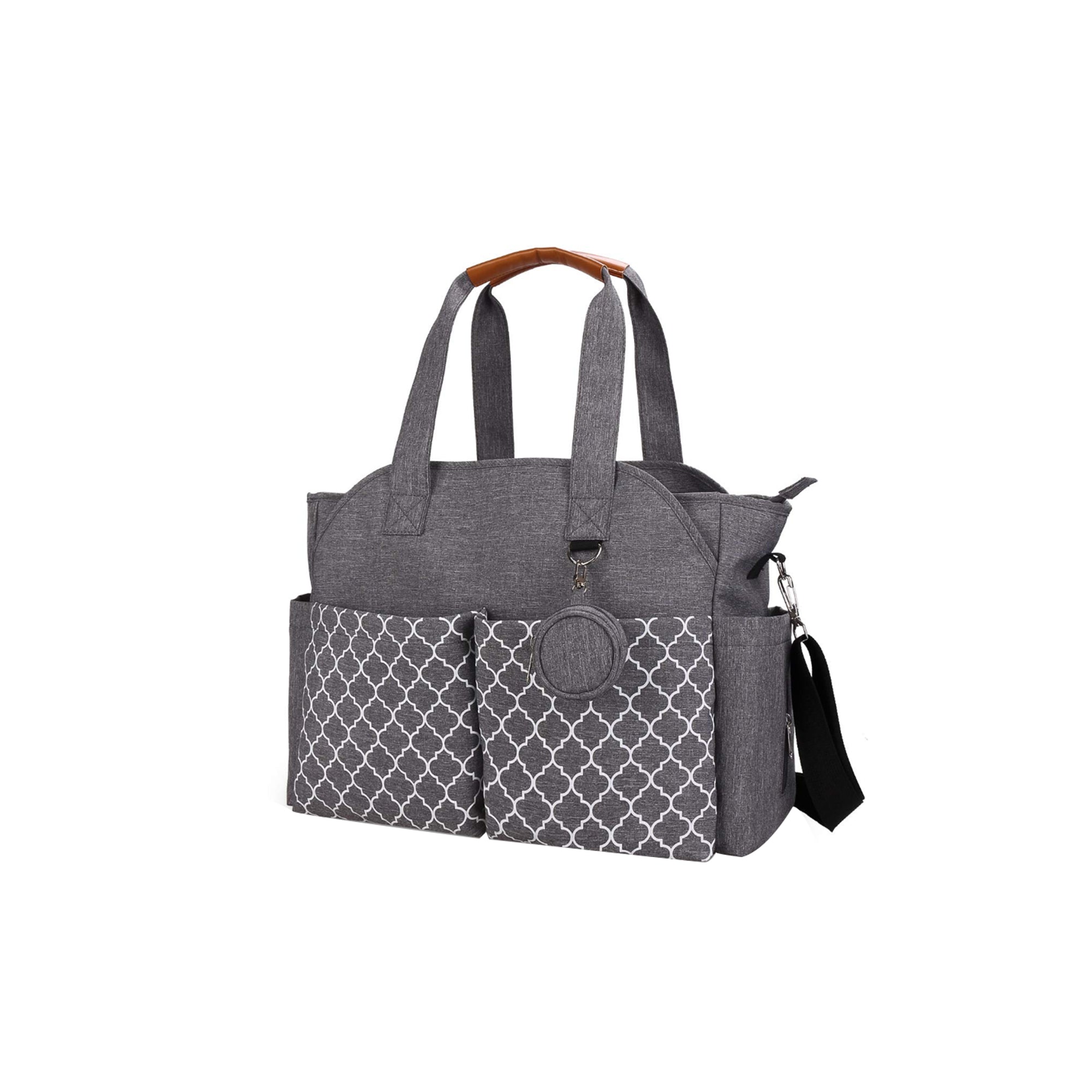 Lmbabter Unisex Diaper Tote Bag – Multi-Compartment Baby Diaper Organizer, Large Capacity Maternity & Travel Baby Bag