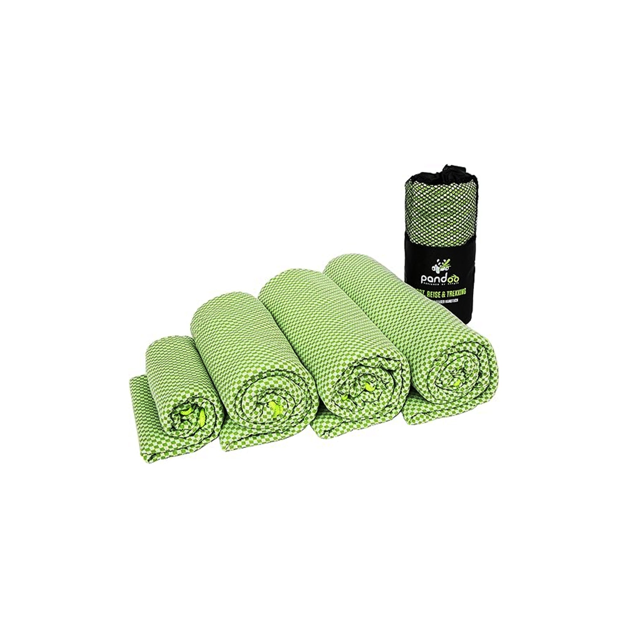 pandoo Bamboo Travel Towel Ÿ?? Ultralight, Absorbent, Antibacterial & Quick-Drying for Sports & Travel