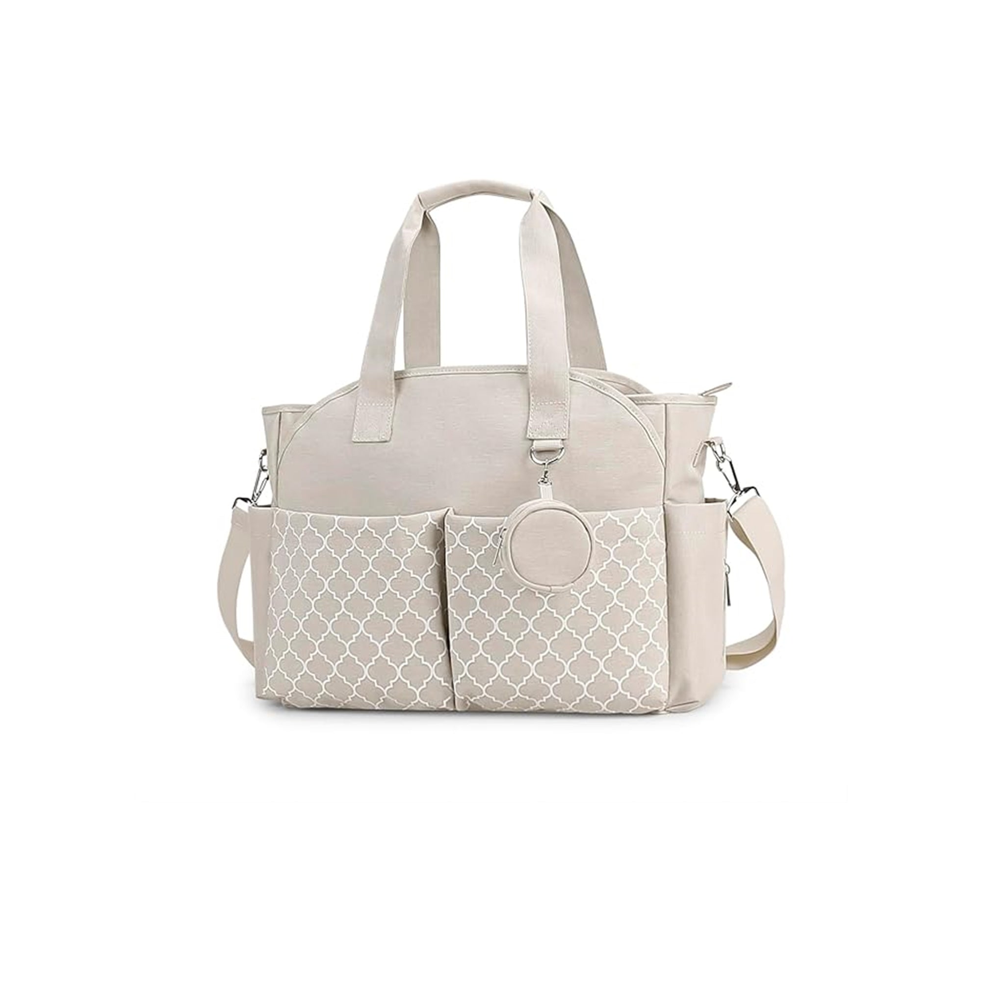 Lmbabter Unisex Diaper Tote Bag – Multi-Compartment Baby Diaper Tote for Mom & Dad, Travel & Daily Baby Care