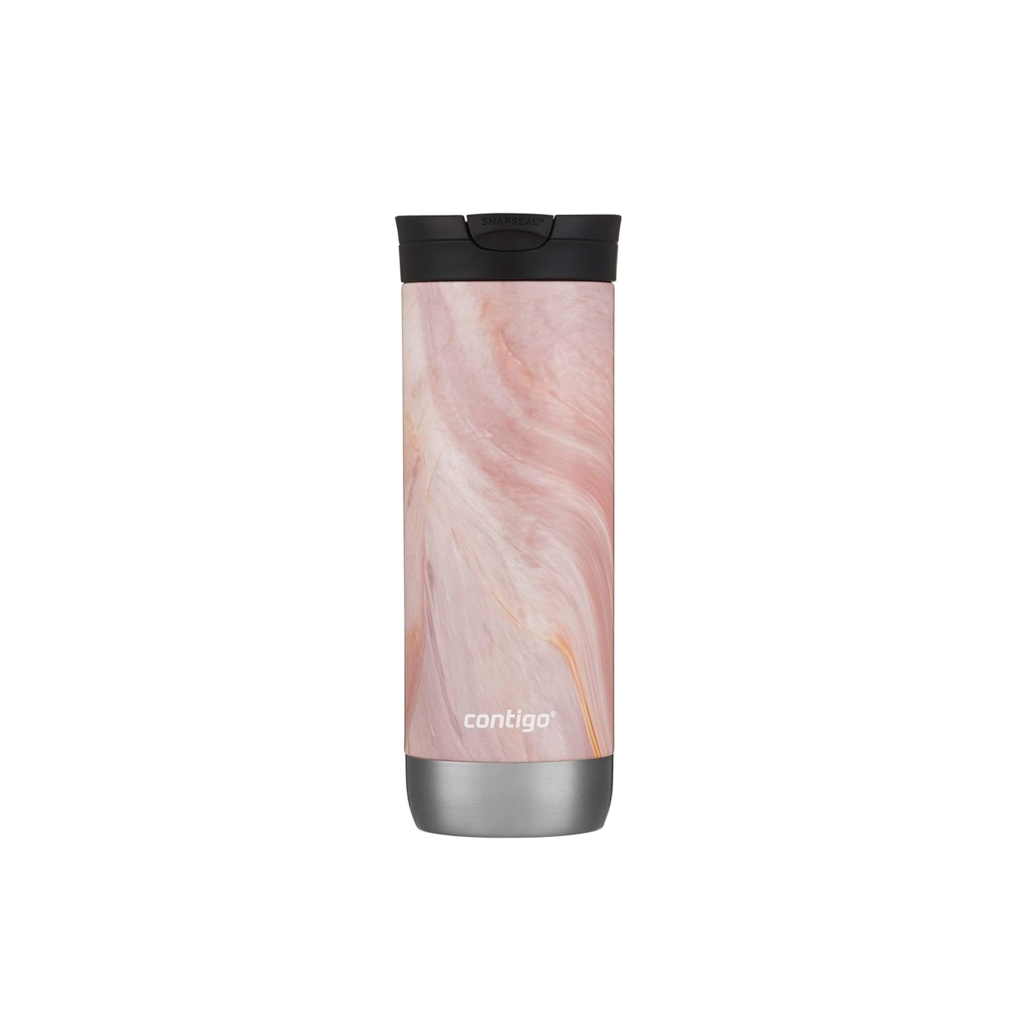 Contigo Couture SNAPSEAL Travel Mug 20oz Pink Marble Leak Resistant Hot and Cold Mug