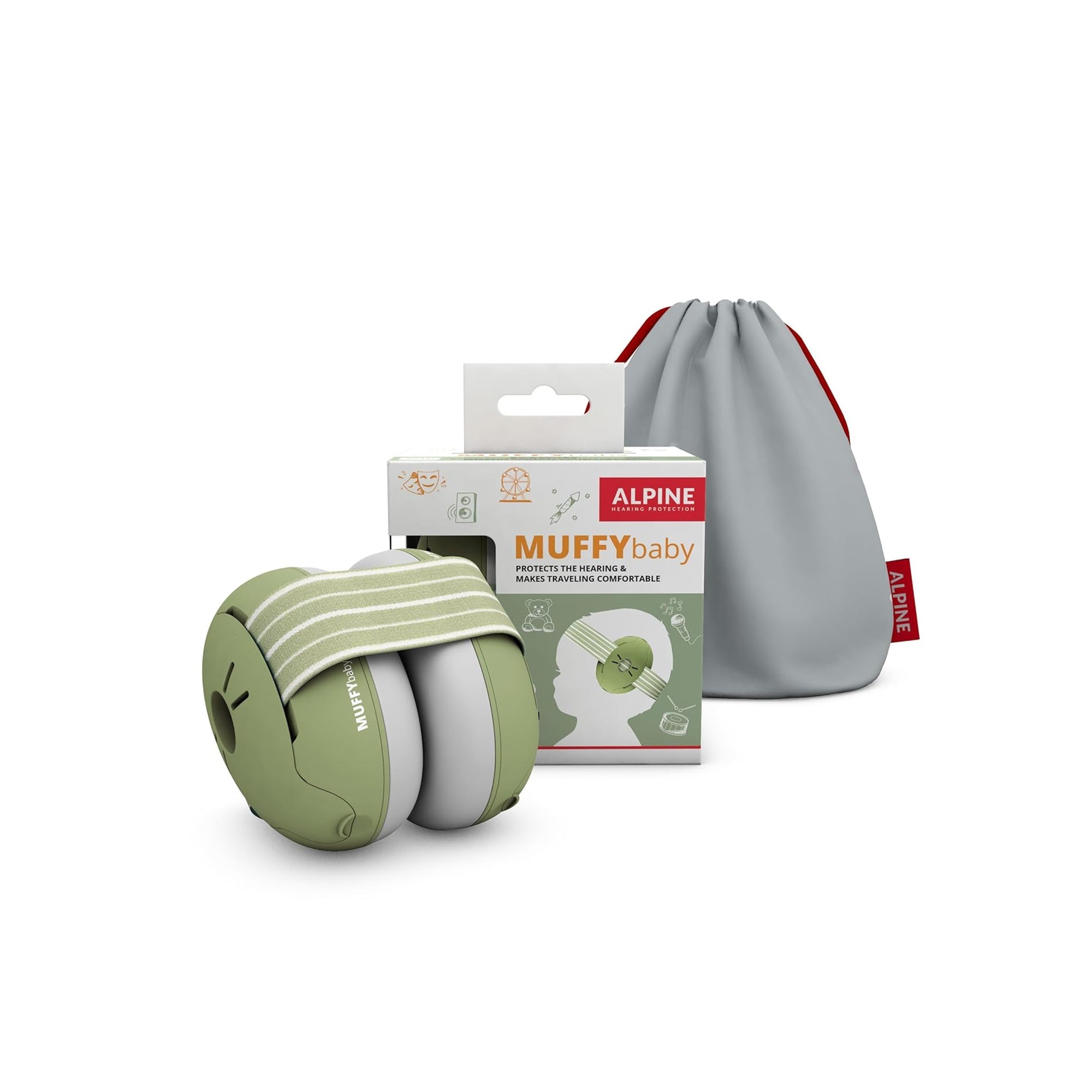 Alpine Muffy Baby Ear Protection Earmuffs for Babies 0–36 Months – Noise Reduction Headphones, CE & ANSI Certified