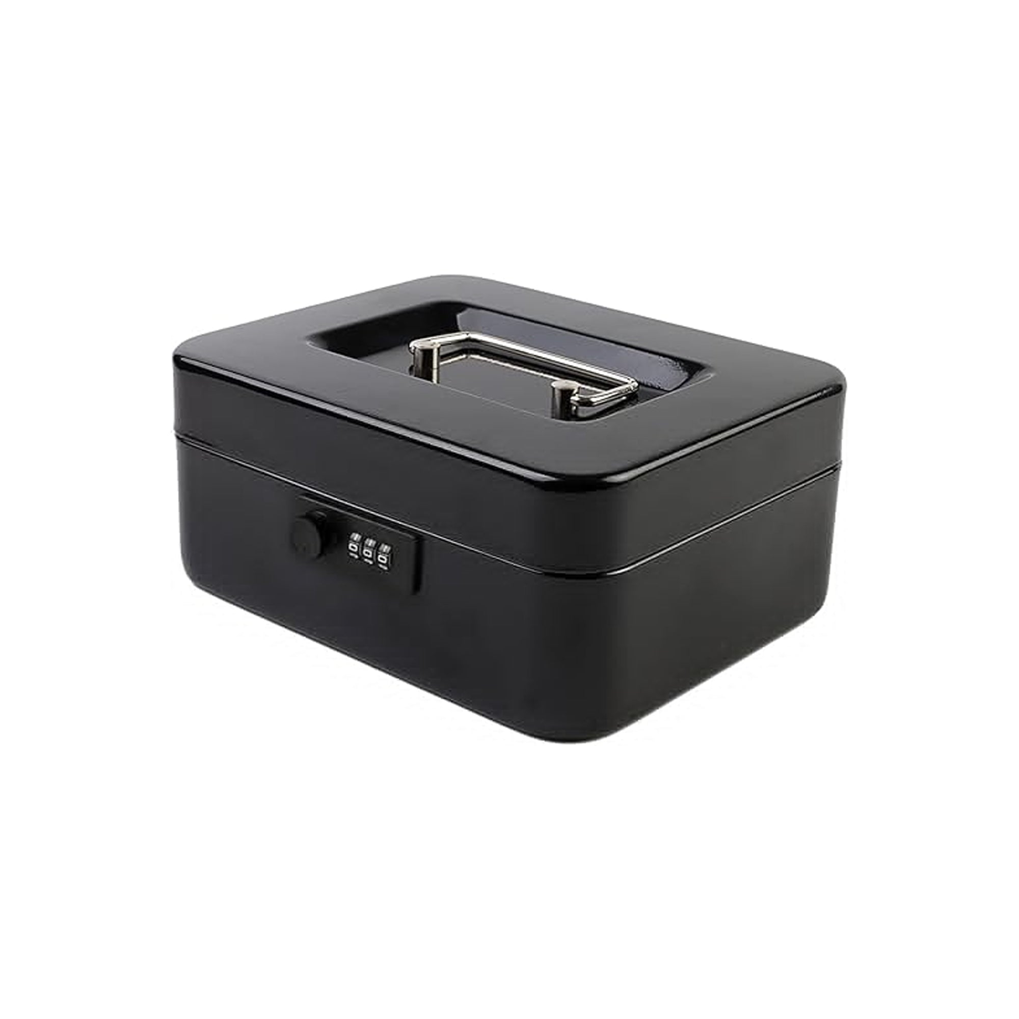 KYODOLED Metal Cash Box With Combination Lock Secure Money Storage Box For Home Office Events