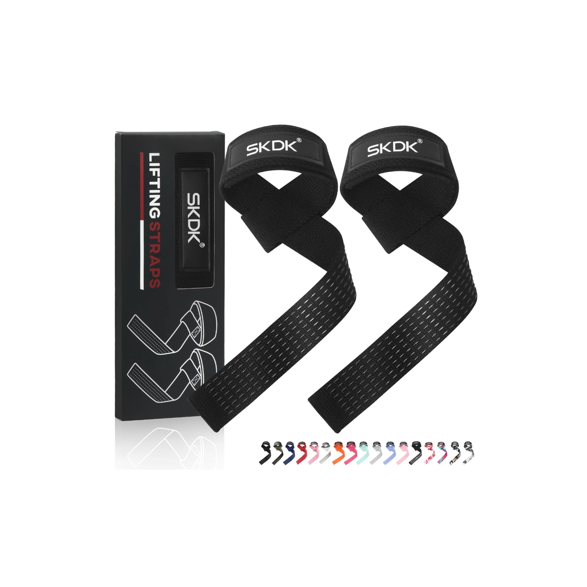 Lifting Straps for Deadlift – Weightlifting Wrist Straps with Neoprene Padded Support & Anti-Skid Silicone for Gym, Bodybuilding & Strength Training