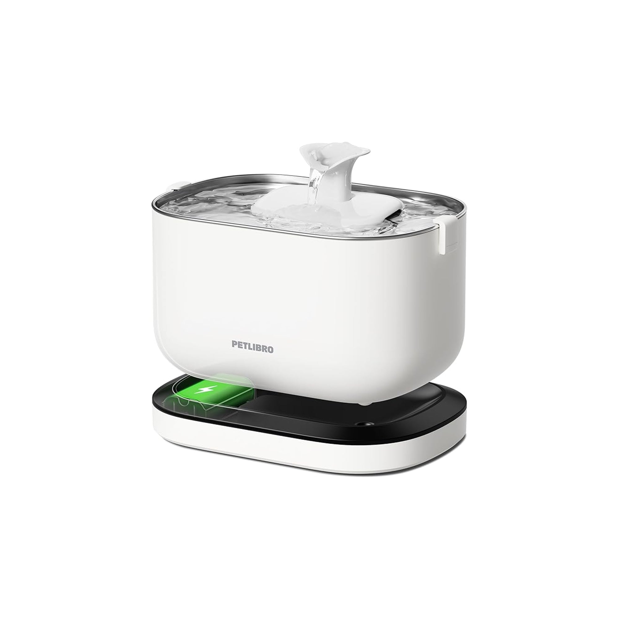 PETLIBRO Cat Water Fountain – Battery Operated 2.5L Dockstream Cordless Pet Fountain with Motion Sensor, Ultra Quiet & BPA-Free