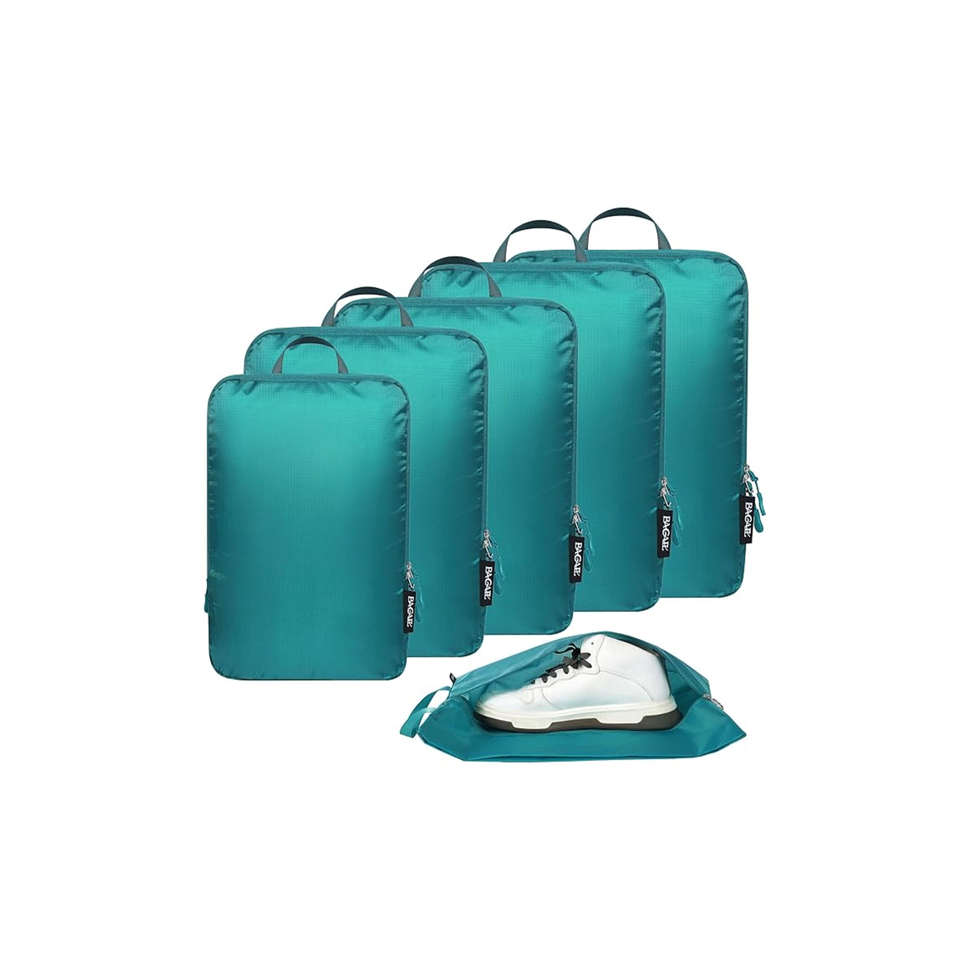 BAGAIL Ultralight Compression Packing Cubes Set – Travel Organizer for Luggage, Suitcase & Backpack (6 Pieces)