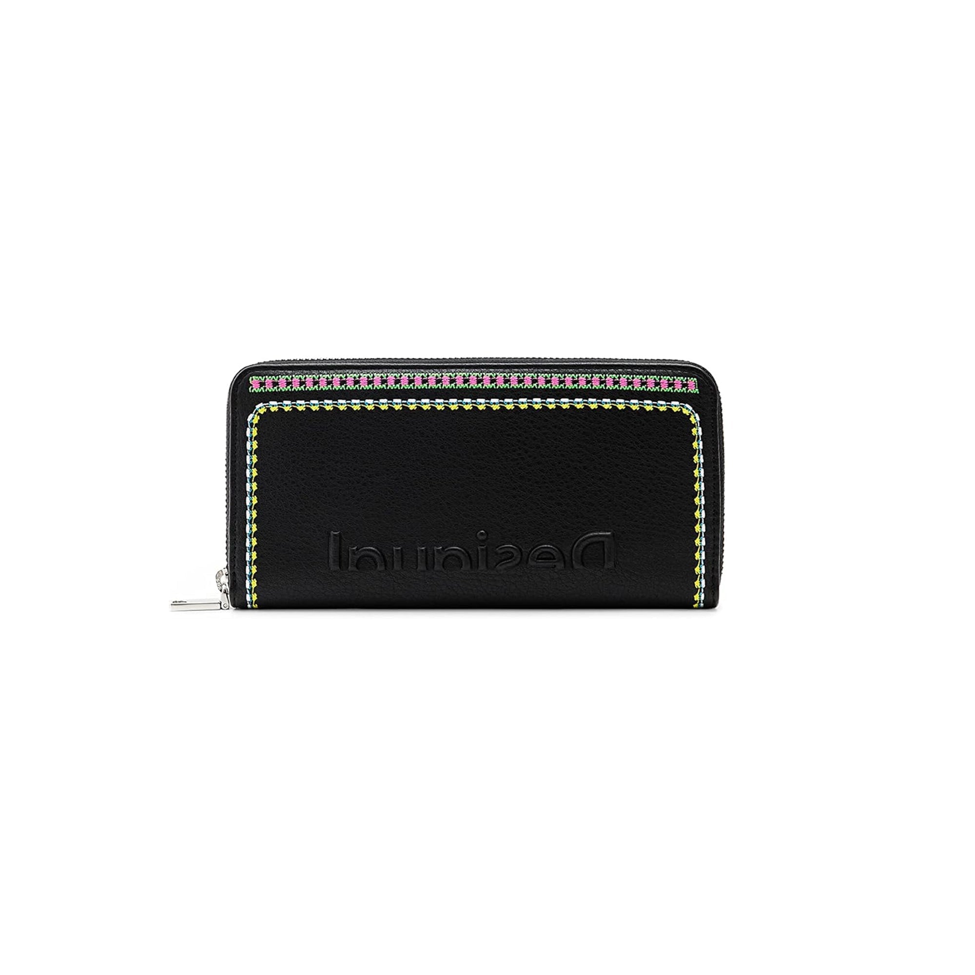 Desigual purse 21 cm, blackDesigual Black Purse 21 cm Compact Everyday Handbag
