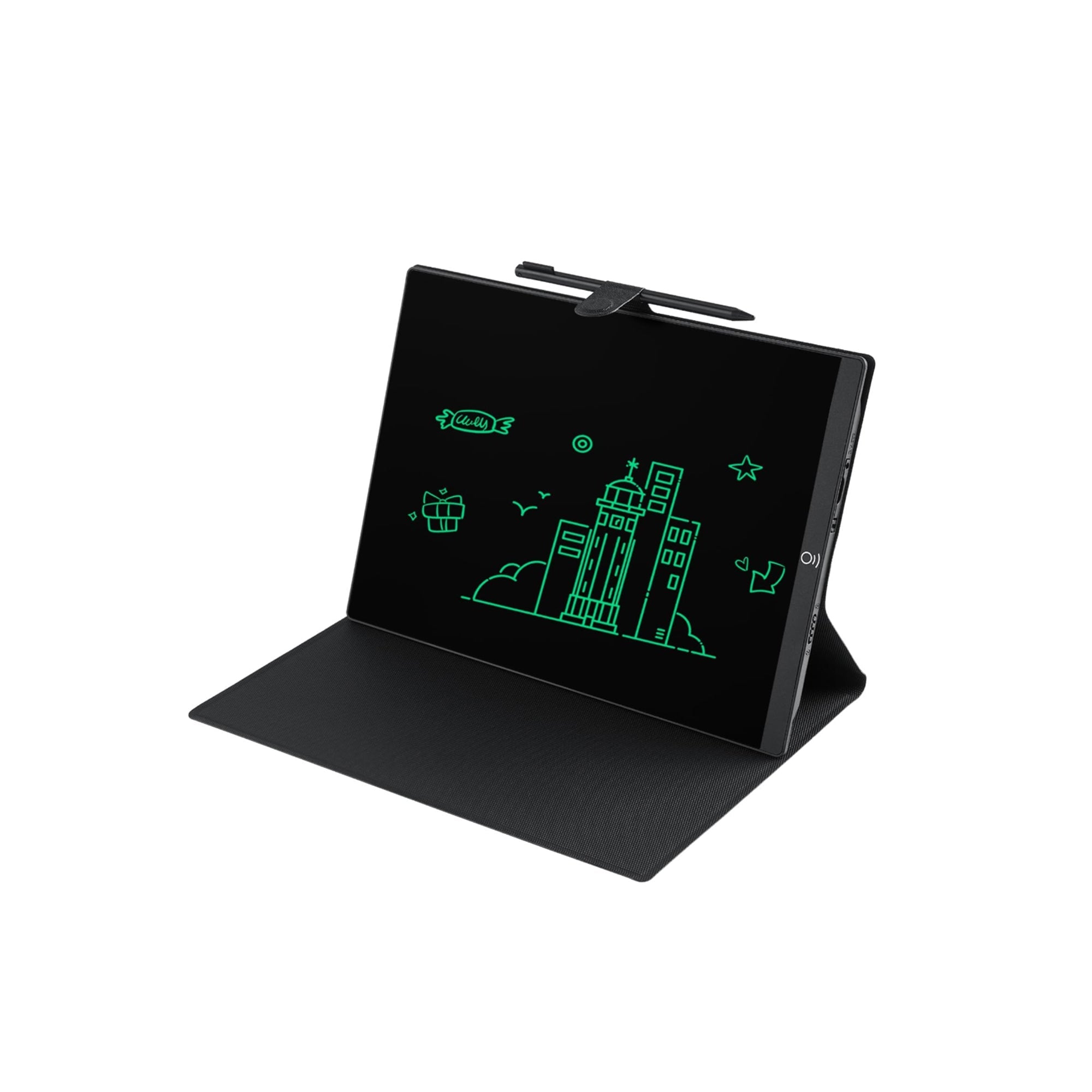 Azonee 11.5? LCD Writing Tablet with Protective Folio – Reusable Digital Notebook with Hall Switch, Erasable Drawing Pad for Business, School & Home