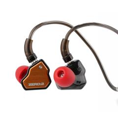 سماعات الأذن السلكية للألعاب Linsoul 7Hz x Crinacle Zero:2، سماعات IEM مع محرك ديناميكي بحجم 10 مم وميكروفون، لون برتقالي