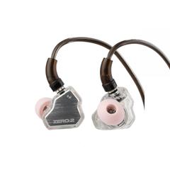 سماعات ألعاب Linsoul 7Hz x Crinacle Zero:2 السلكية من نوع IEM بمحرك ديناميكي 10 ملم وميكروفون، فضي