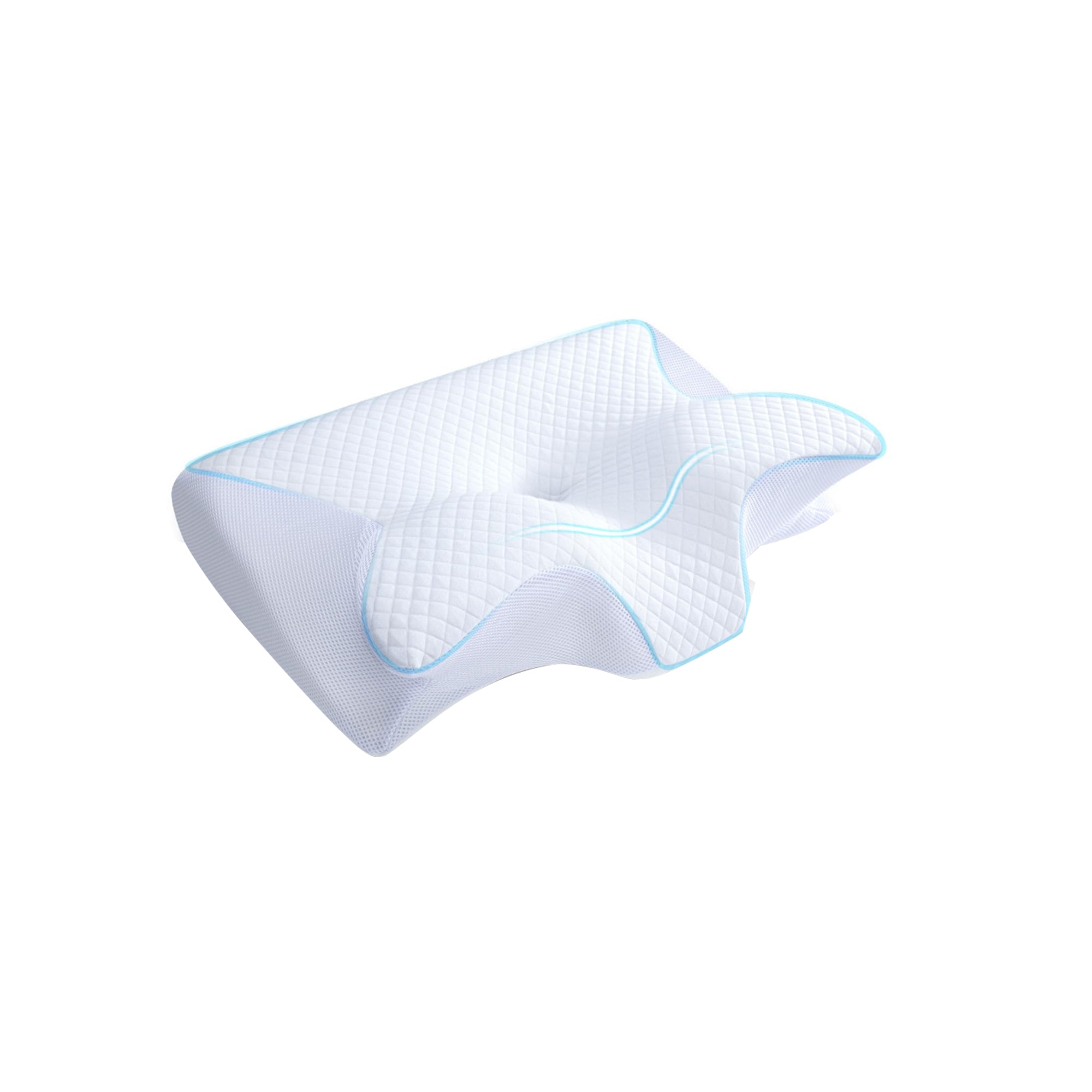 HOMCA Memory Foam Cervical Pillow – 2-in-1 Ergonomic Contour Orthopedic Pillow for Neck Pain Relief, Suitable for Side, Back & Stomach Sleepers