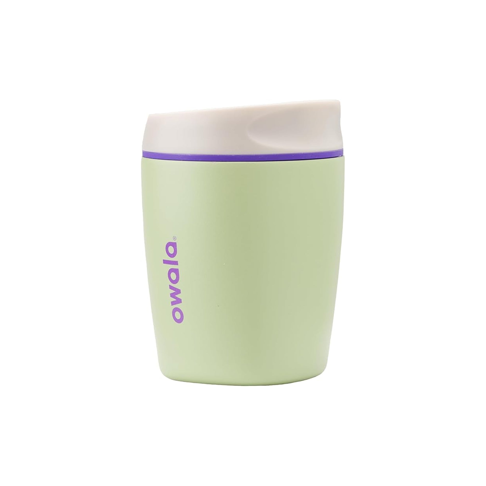 Owala SmoothSip Insulated Stainless Steel Coffee Tumbler, Reusable Iced Coffee Cup, Hot Coffee Travel Mug, BPA Free, 10 oz, Green (Hip Cactus)