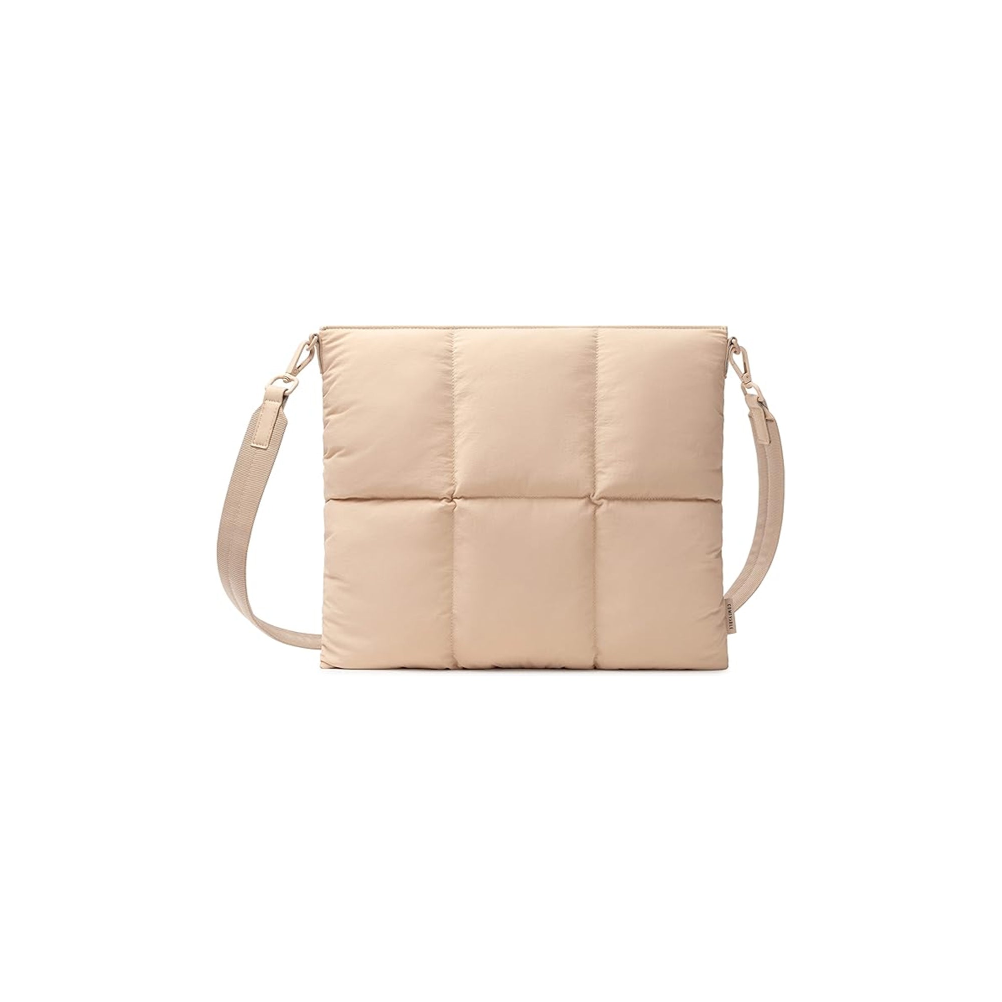 Comfyable Puffy Tablet Shoulder Bag for iPad Pro 12.9 Inch, Quilted Puffer Puff Tablet Sling Crossbody Bag for Women, Pillow Sleeve Case wit