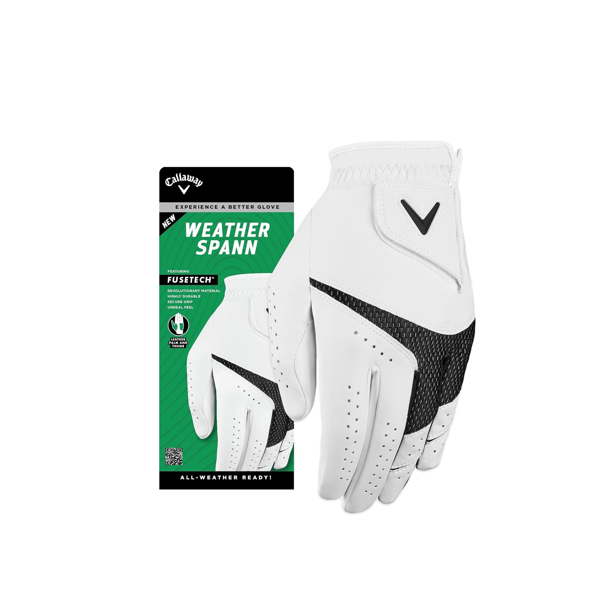 Callaway Golf Weather Spann Glove – Premium All-Weather Golf Glove for Grip & Comfort
