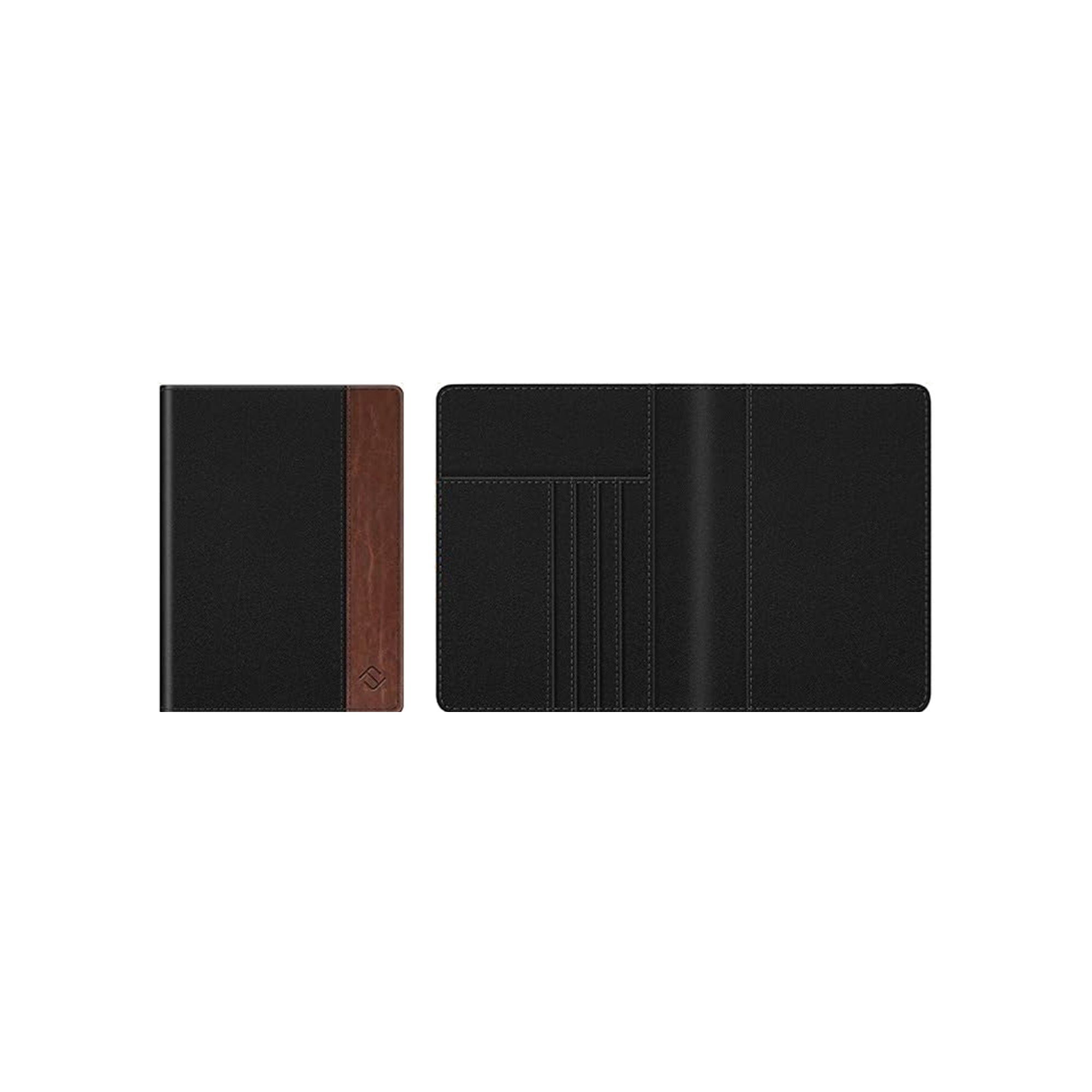 FINTIE Passport Holder Slim Travel Wallet with RFID Blocking – Compact Passport Cover with Card Slots (Denim Black)