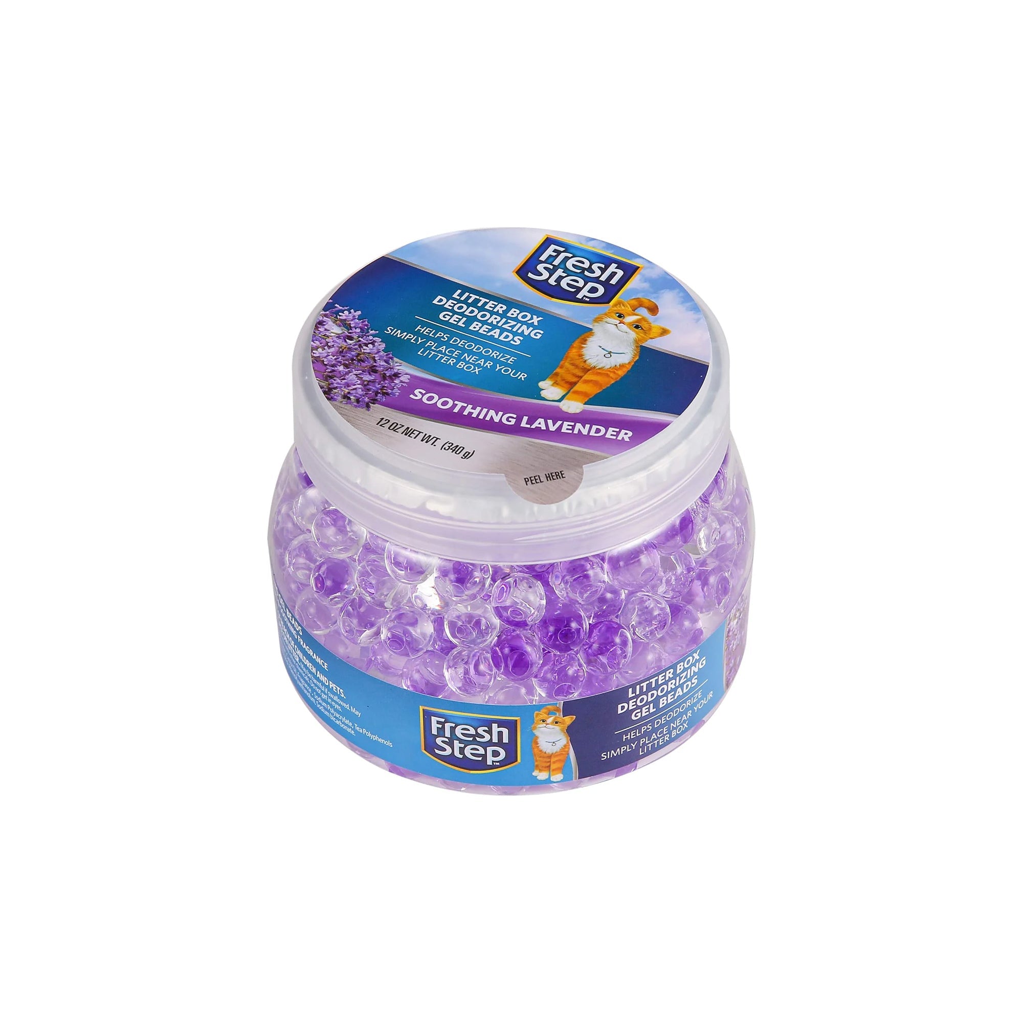 Fresh Step Deodorizing Gel Beads - Litter Box Air Freshener - Soothing Lavender