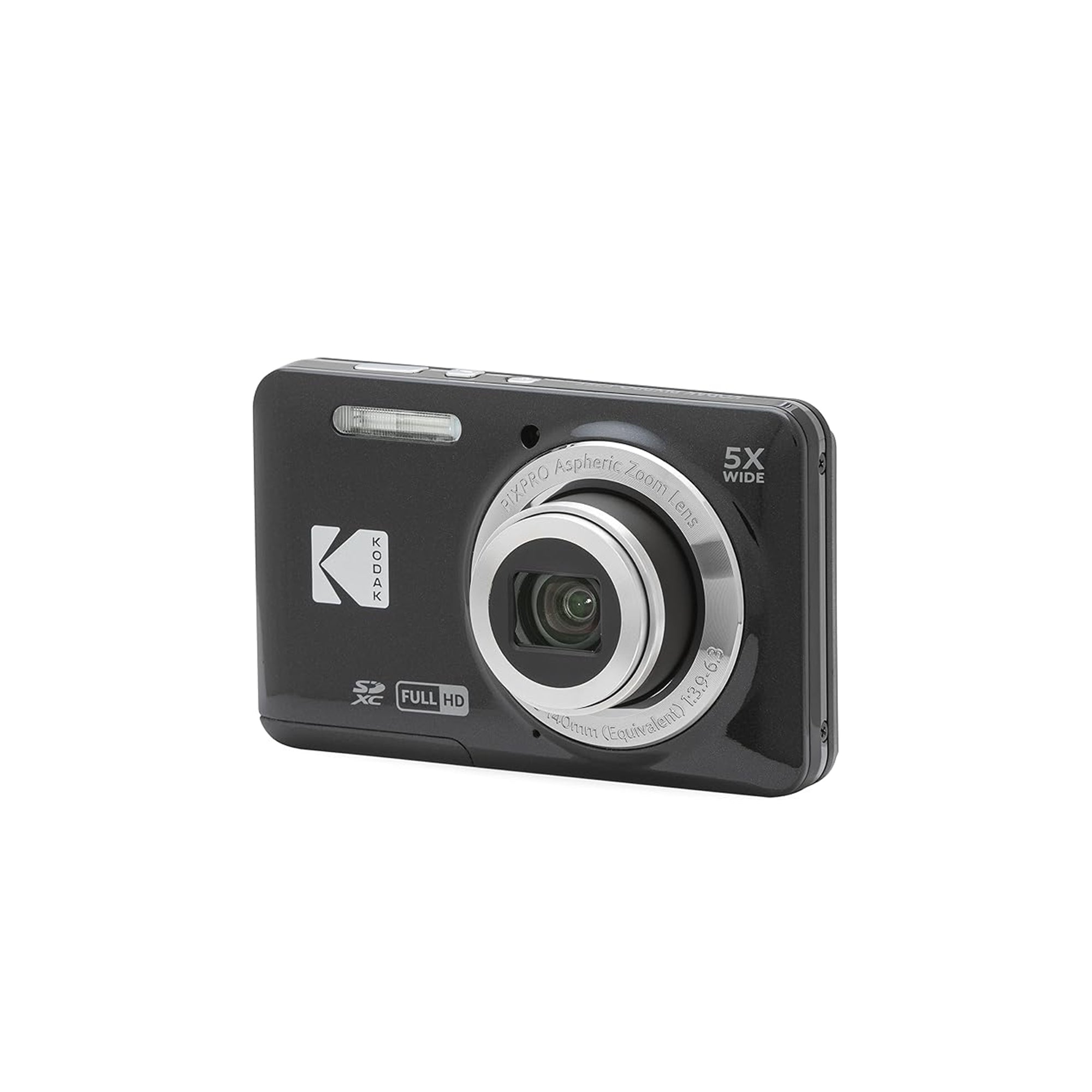 KODAK PIXPRO FZ55-BK Digital Camera 16MP Compact Point & Shoot with 5X Optical Zoom & 1080P Video