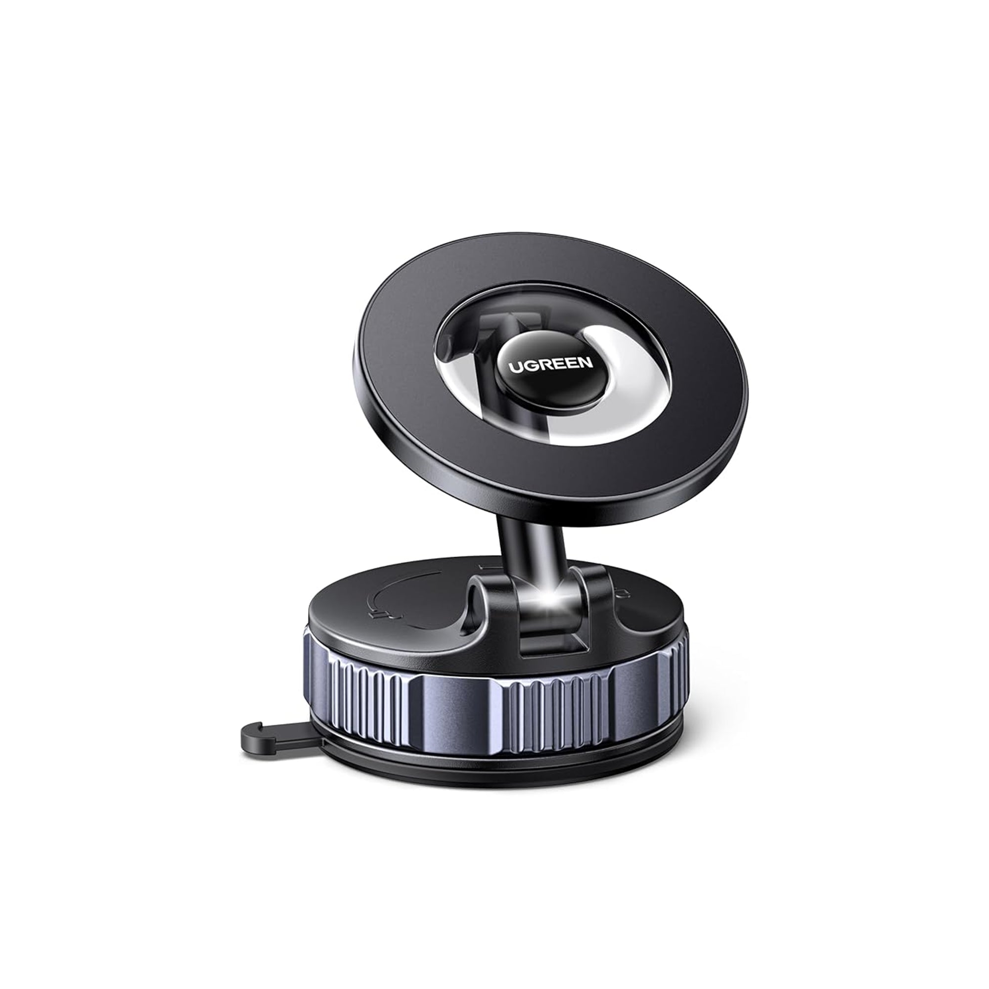 UGREEN MagSafe Car Phone Holder with Vacuum Suction Base 3600gf Magnetic Mount – 360° Rotating Metal Arm for iPhone & Android