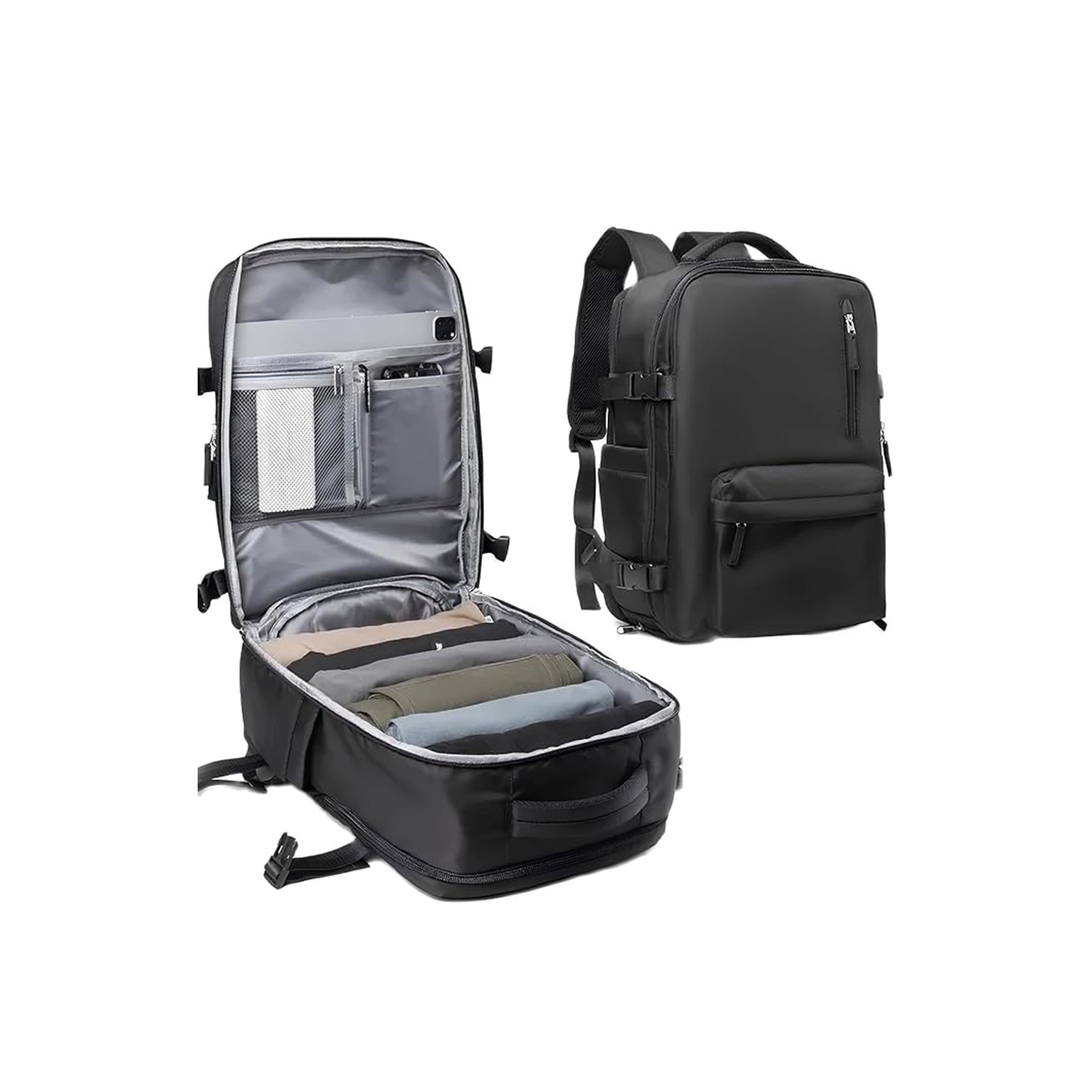 Luggage Travel Backpack for Men & Women – Large Capacity Carry-On with Laptop Compartment, Anti-Theft & USB Charging Port