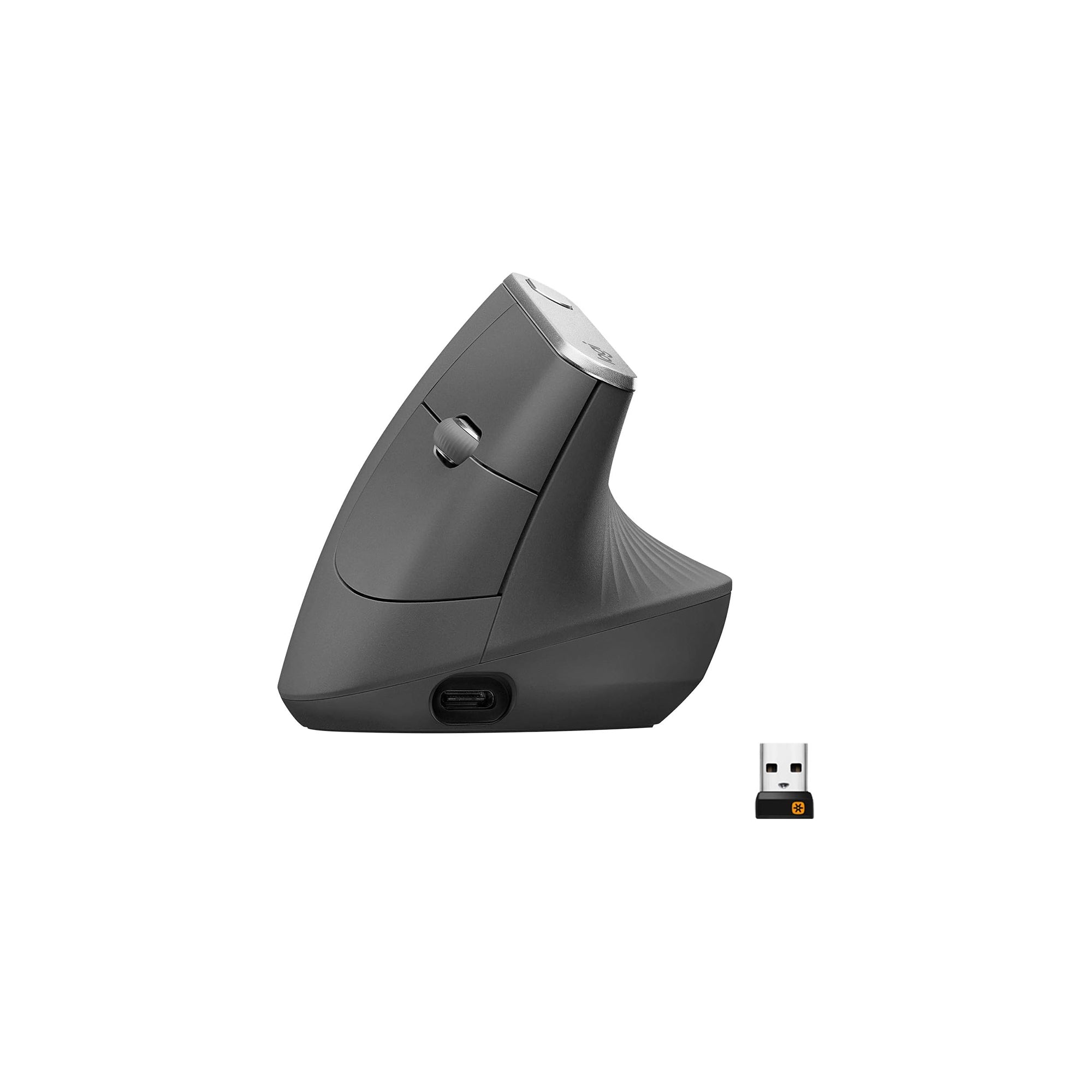Logitech MX Vertical ماوس لاسلكي مريح متعدد الأجهزة بلوتوث 2.4 جيجاهرتز 4000 نقطة لكل بوصة