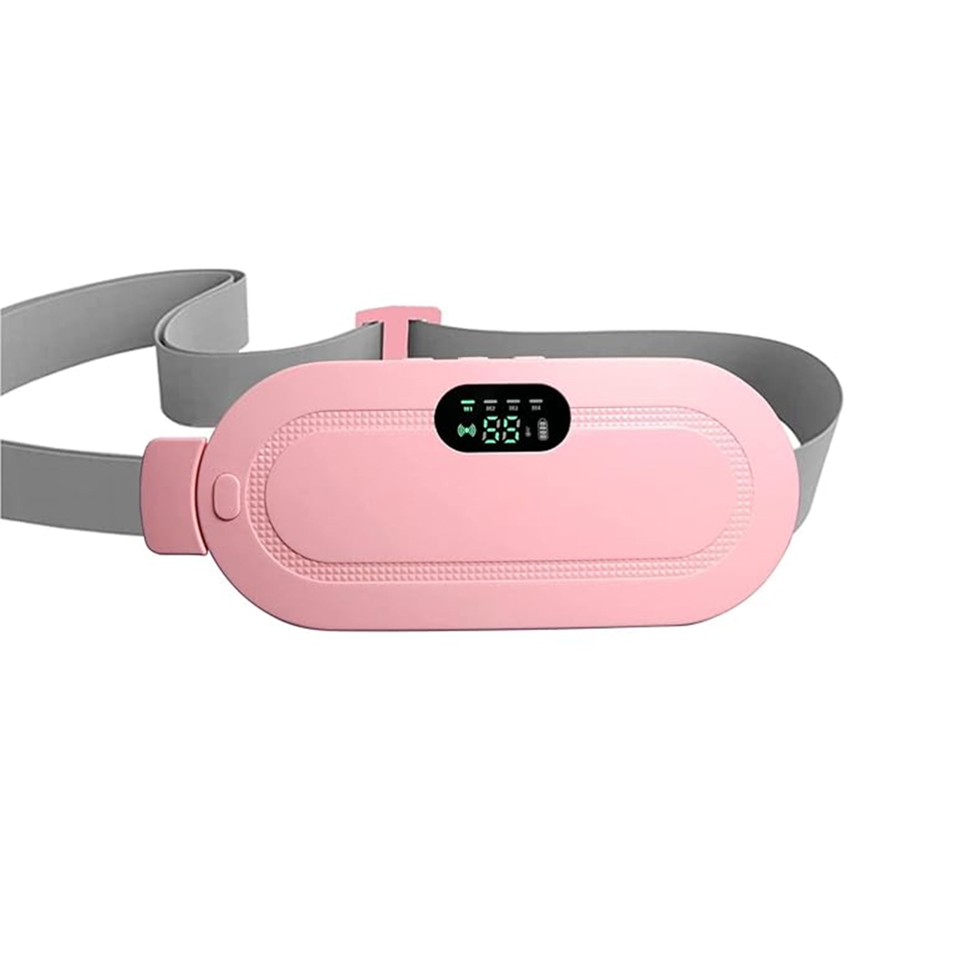 KASTWAVE Portable Cordless Heating Pad, Electric Waist Belt Device, Fast Heating Pad with 3 Heat Levels and 4 Massage Modes, Back or Belly Heating Pad for Women and Girl(Pink)