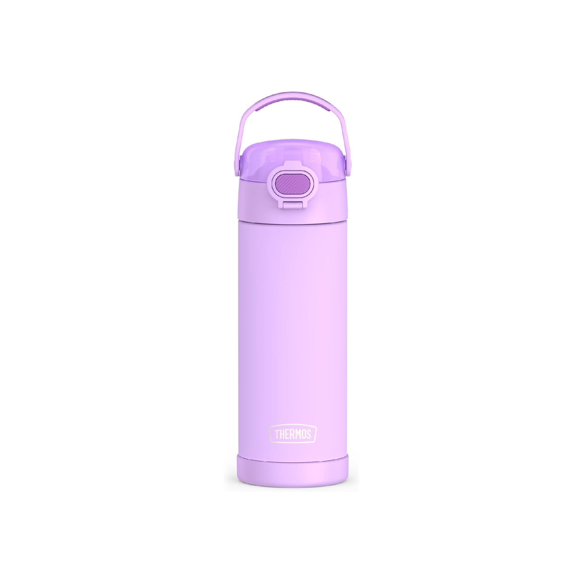THERMOS FUNTAINER 16 Ounce Stainless Steel Vacuum Insulated Bottle with Wide Spout Lid – Neon Purple