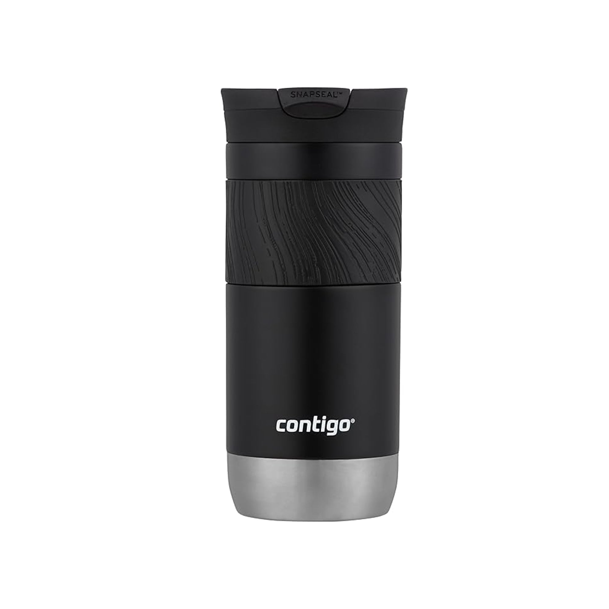 Contigo Byron 2.0 SNAPSEAL Travel Mug 470ml Stainless Steel Thermal Mug with Easy-Clean Lid – Licorice