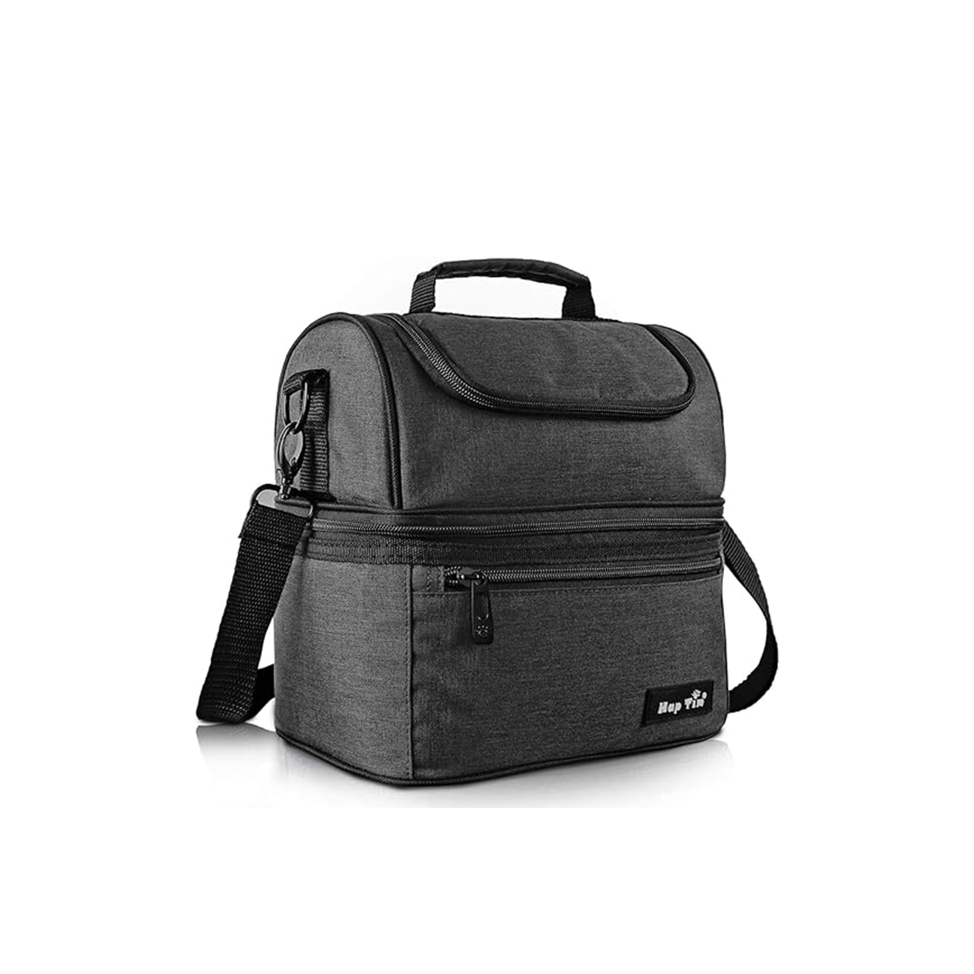 Hap Tim Lunch Box Insulated Lunch Bag Large Cooler Tote Double Deck AE-16040-DG – Large Double-Deck Insulated Cooler Tote Bag