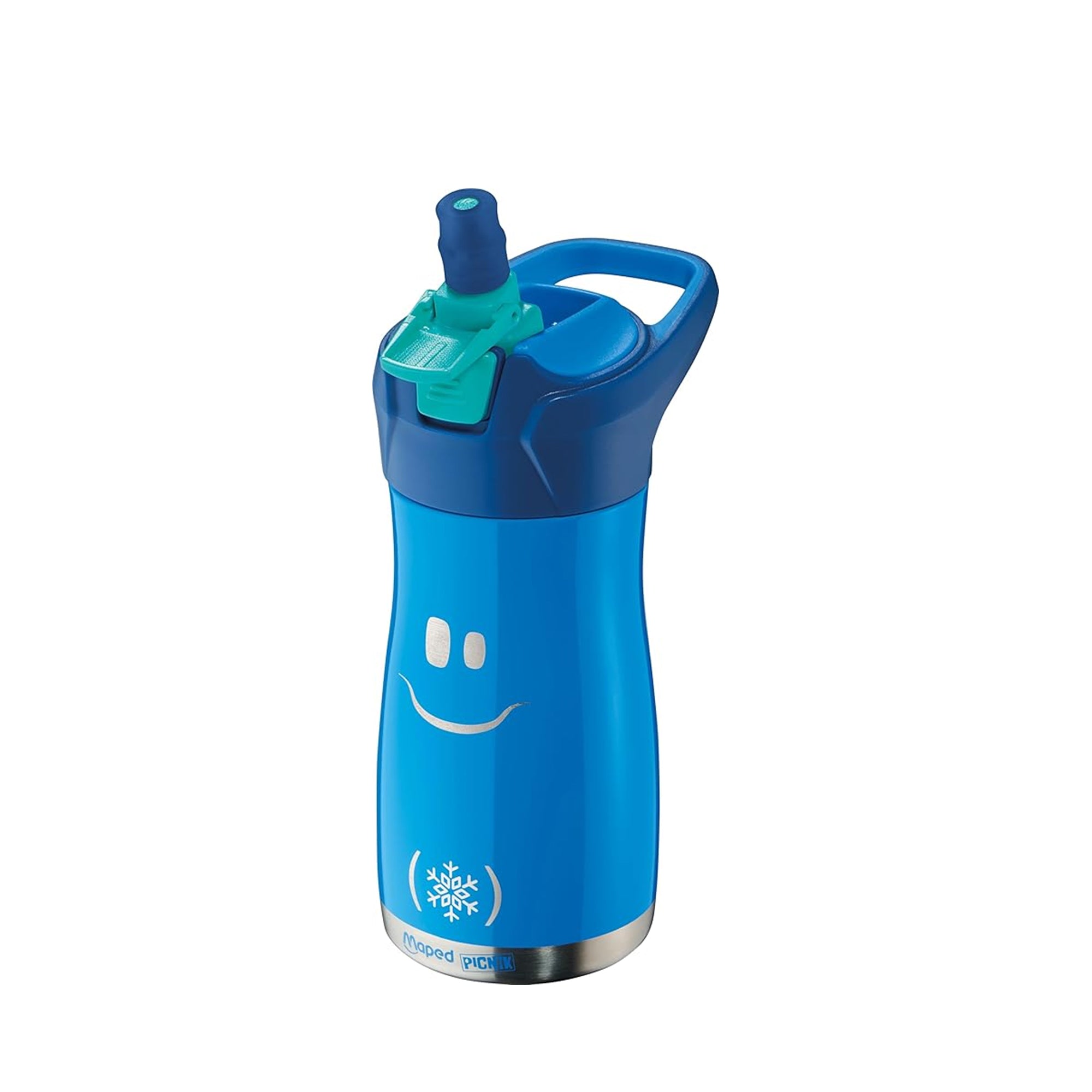Maped Picnik Concepts Drinks Bottle 430ml – Blue, Leak-Proof Kids Water Bottle for School and Travel