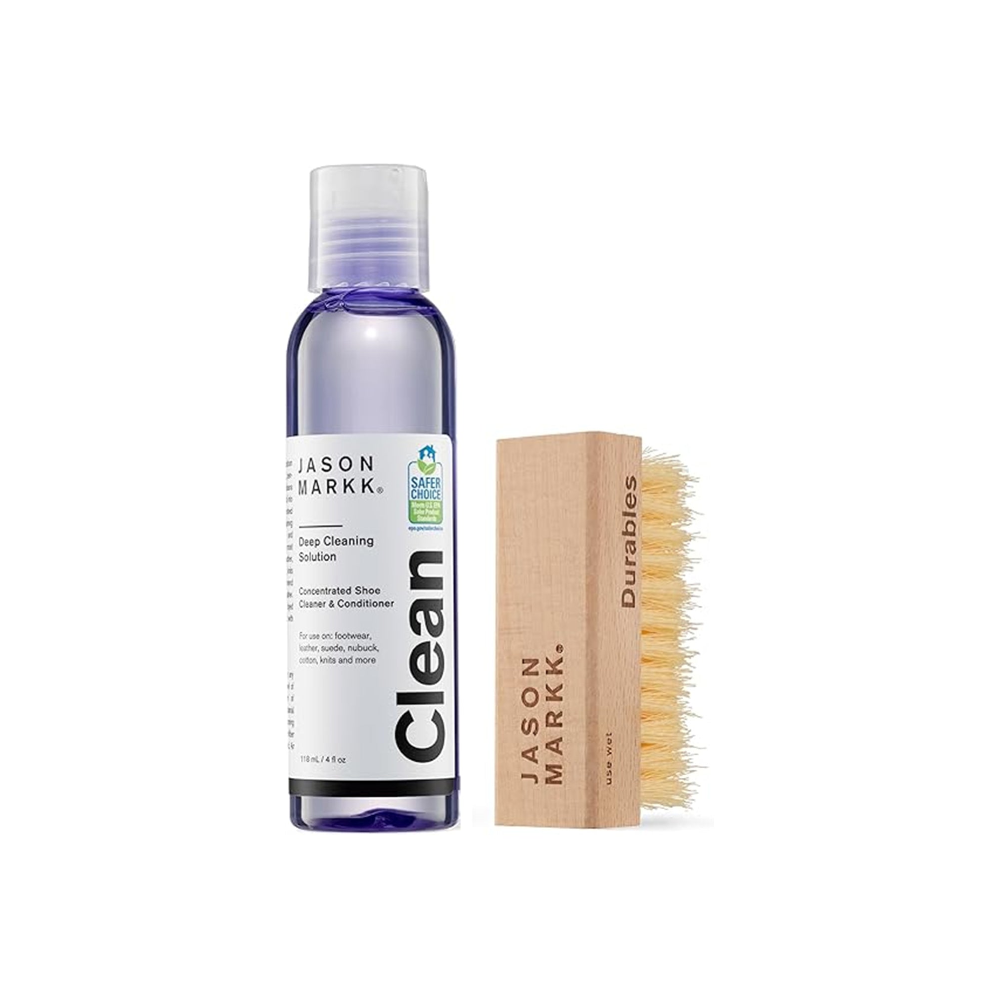 Jason Markk Shoe & Sneaker Cleaning Kit – Essential Starter Set with Deep Cleaning Solution for Sneakers & Footwear Care