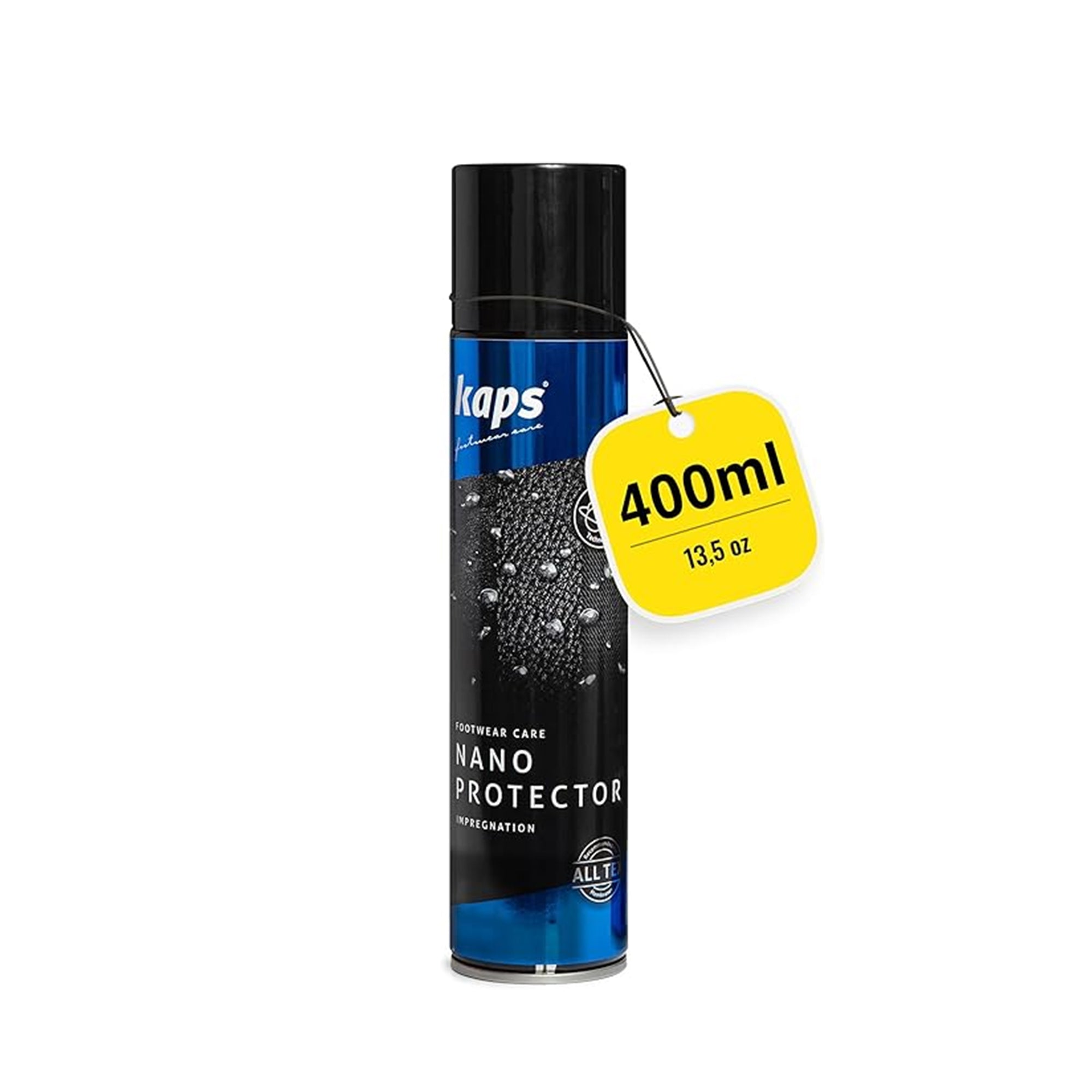 Kaps Nano Protector Shoe Repellent Spray – Waterproof Nano Protection for Leather, Suede, Nubuck and Textiles, Breathable Shoe Care Spray