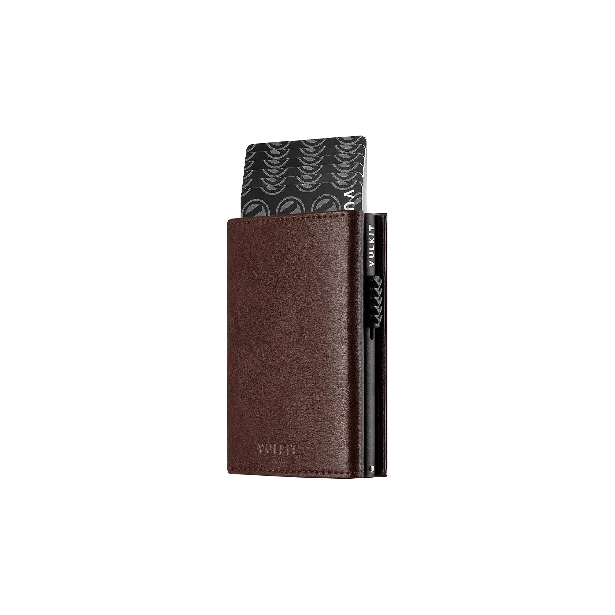 Slim RFID Pop Up Wallet Minimalist Card Holder With RFID Blocking Quick Access Card Case