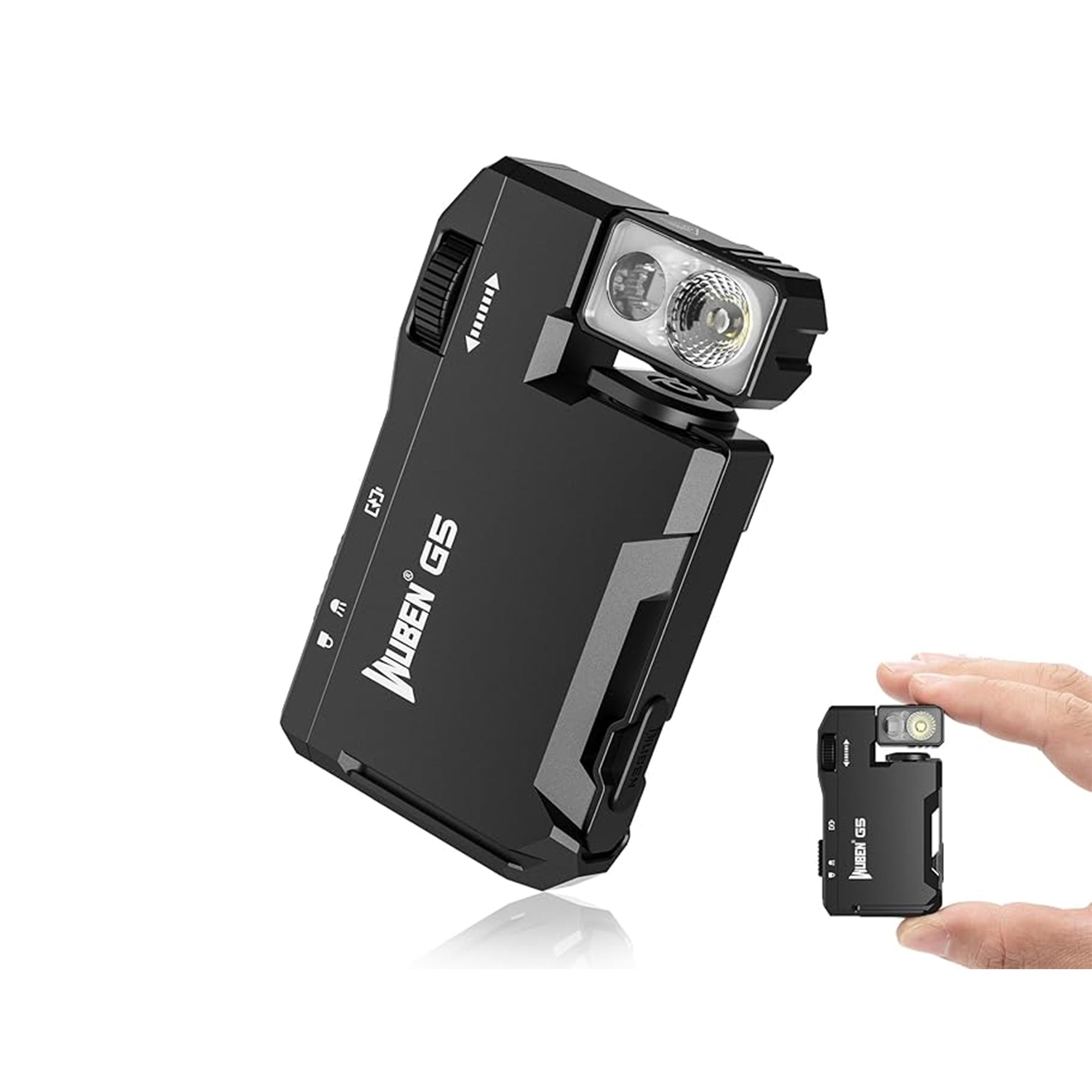 WUBEN G5 Rechargeable Keychain Flashlight – 400 Lumens Super Bright Mini Torch with RGB Light, Magnetic EDC Pocket Light for Camping and Outdoor Use
