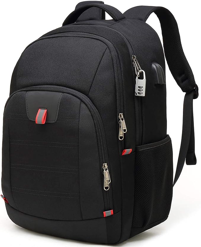 Travel Laptop Backpack,Extra Large Anti Theft College School Backpack for Men and Women with USB Charging Port,Water Resistant Big Business