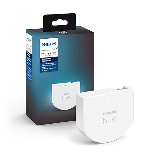 Philips Hue Wall Switch Module White 1 Pack Requires Hue Bridge and Hue Lights