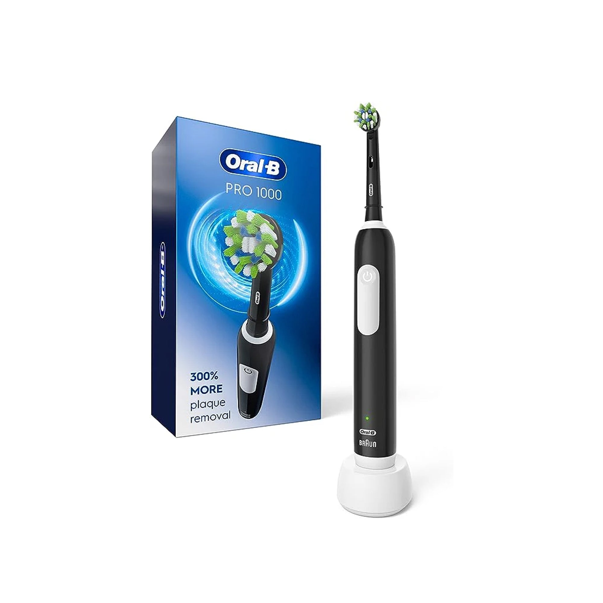 Oral-B Black 1000 Electric Rechargeable Toothbrush deep clean action