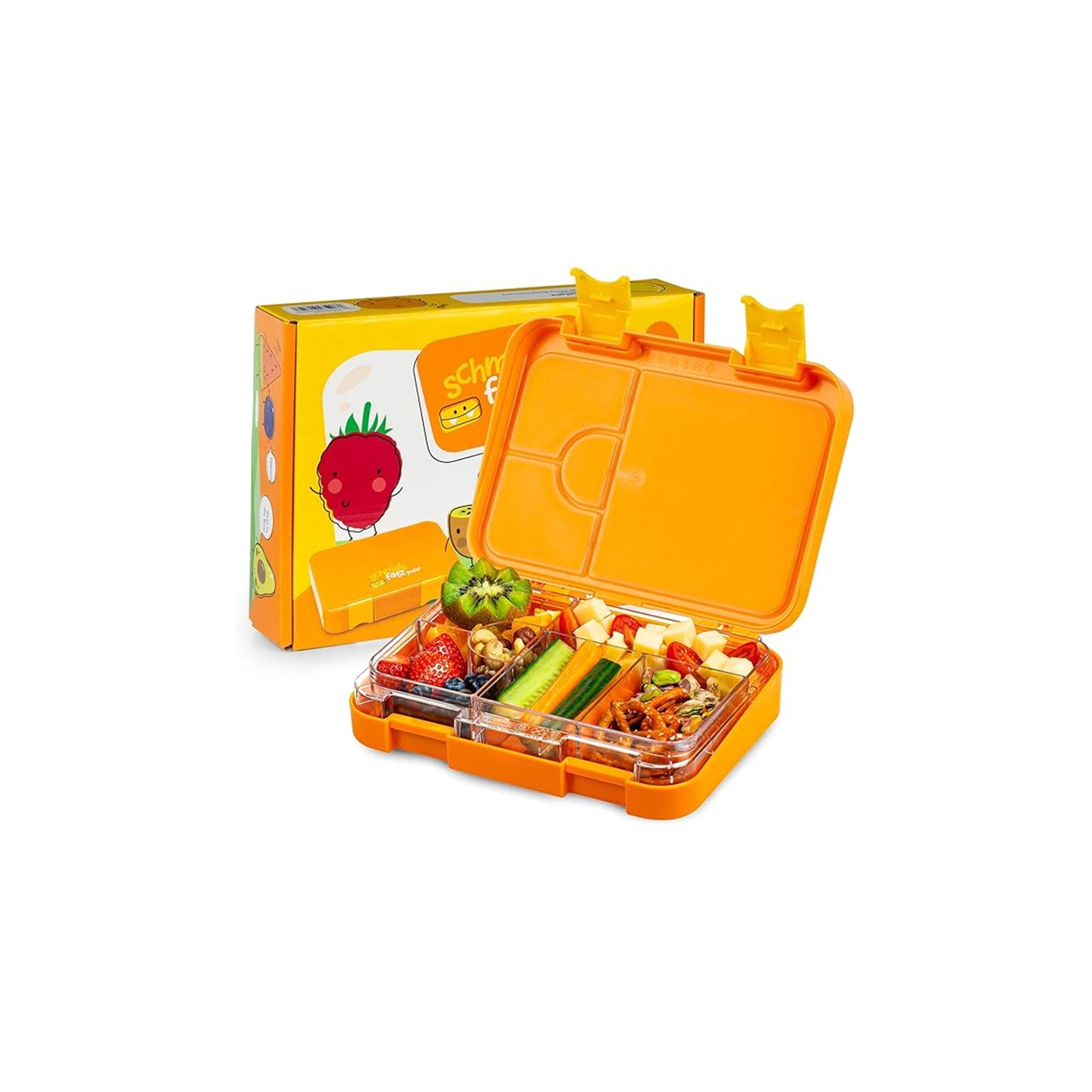 schmatzfatz Easy ChildrenŸ??s Lunch Box Ÿ?? Divided, Leak-Proof, Colourful