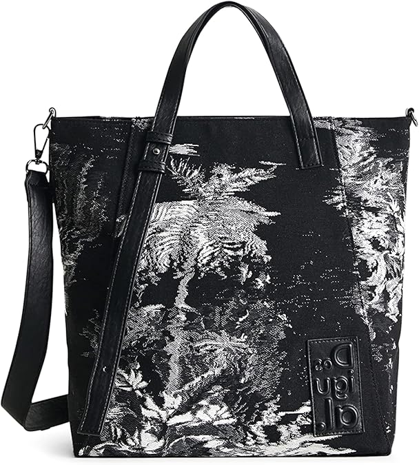 Desigual Accessories Fabric Shopping Bag, Black, Black