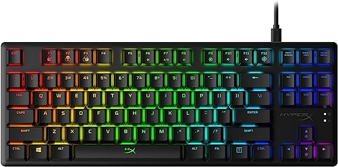 HyperX Alloy Origins Core RGB Gaming Mechanical Keyboard Tenkeyless Aqua Switches US QWERTY Layout