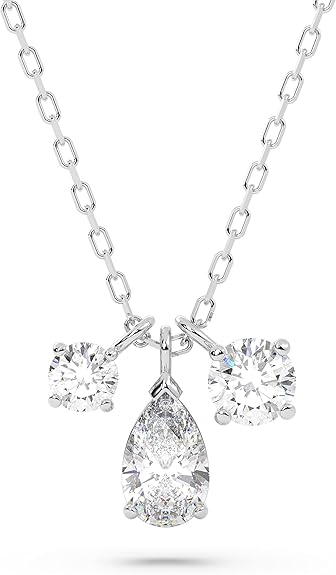 Swarovski Attract Pendant White Rhodium Plated One Size Crystal Pendant Necklace