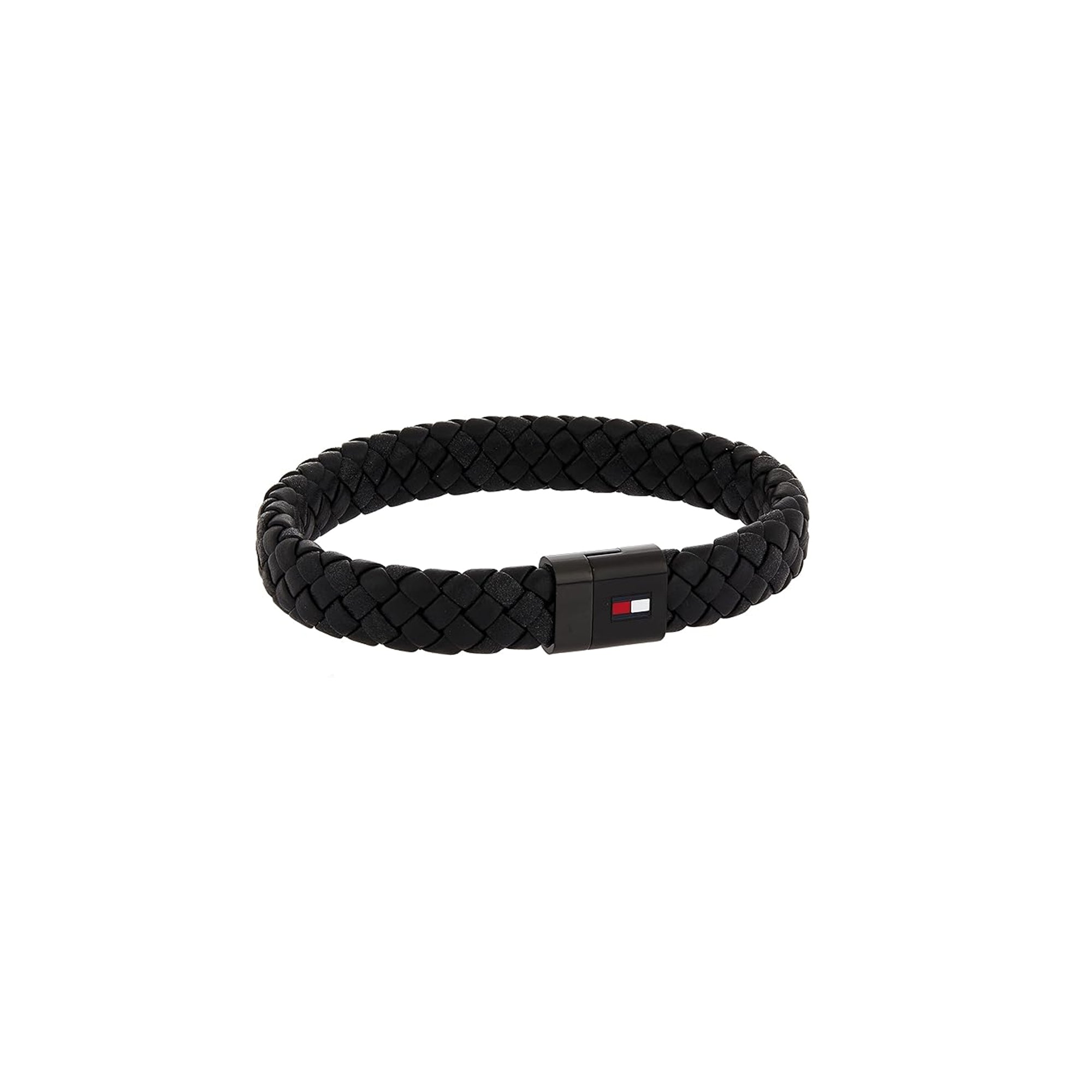 Tommy Hilfiger Men's Jewelry Round Braided Leather Bracelet