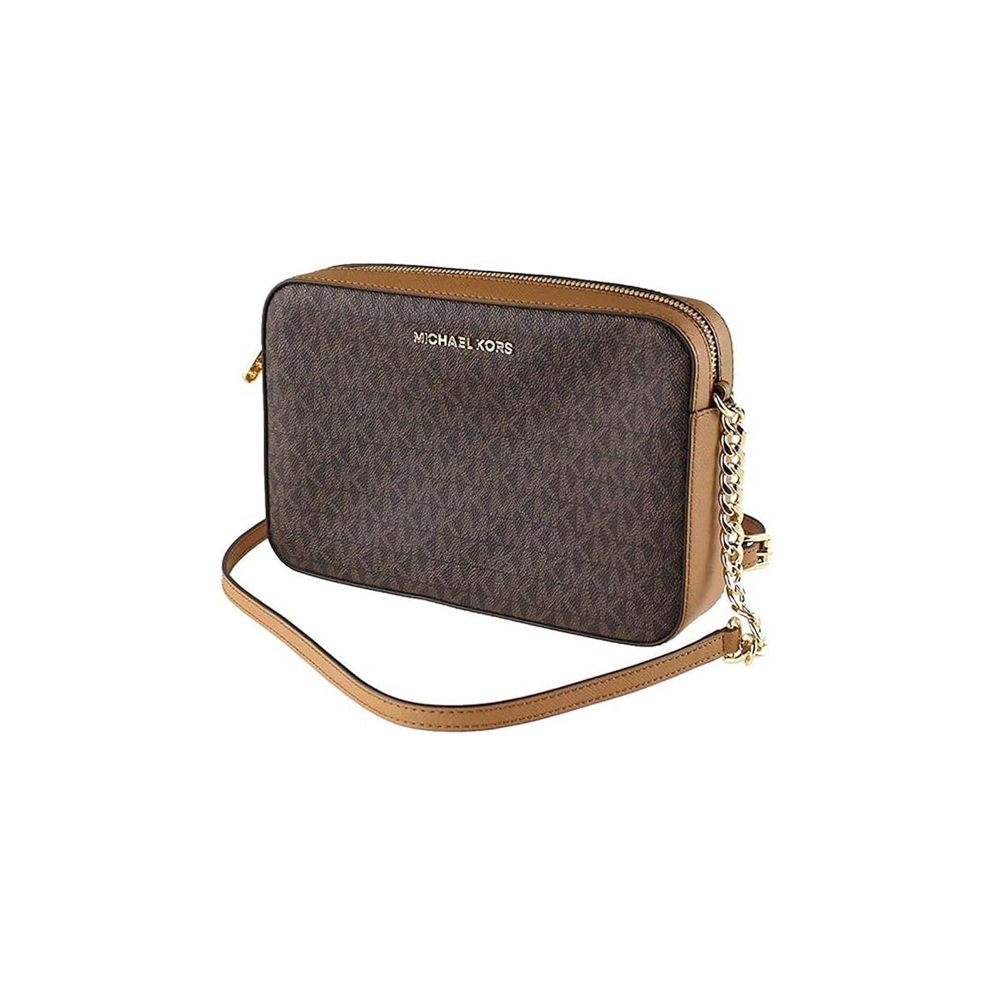 Michael Kors Jet Set Tote Bag Brown One Size – Luxury Designer Handbag for Women