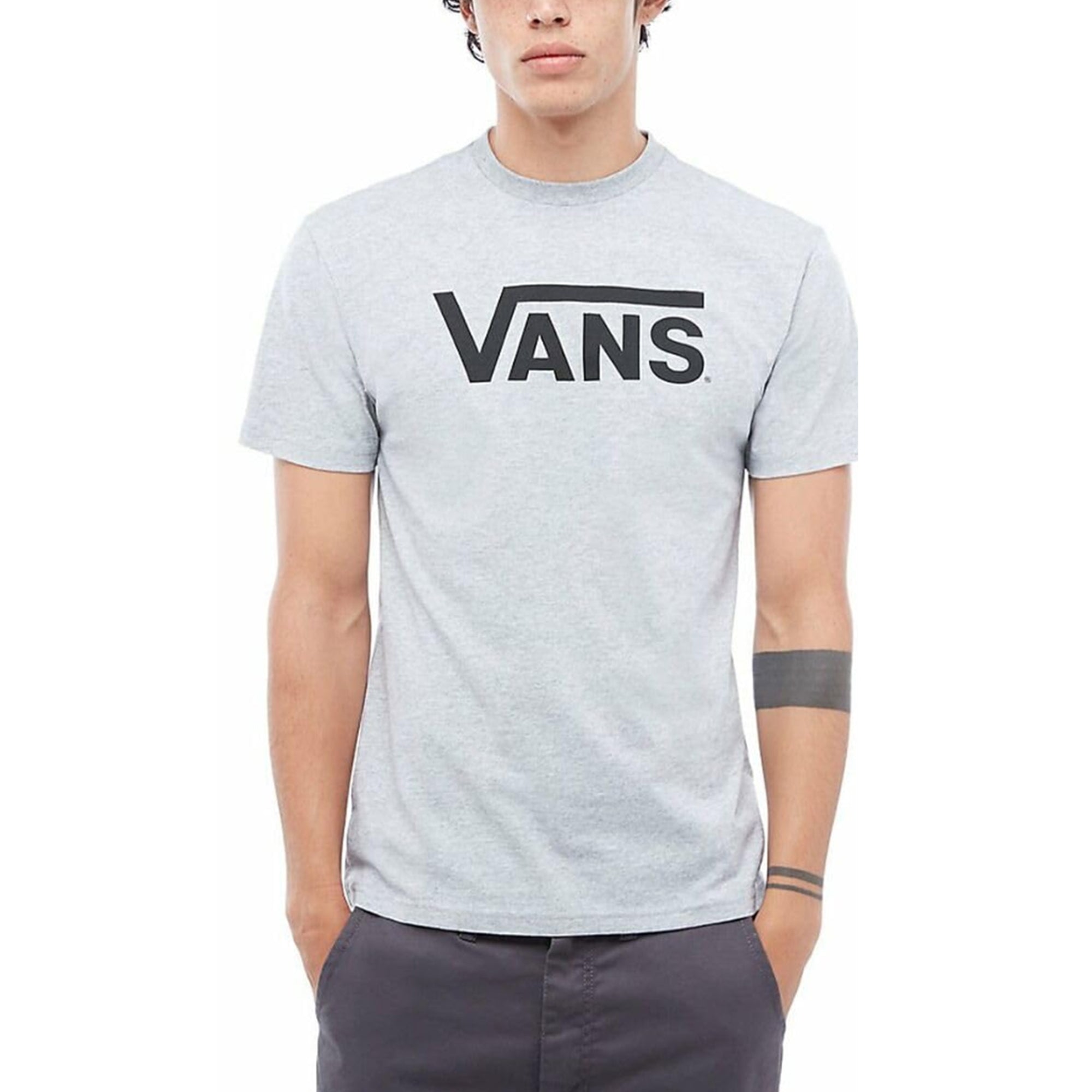 Vans Classic Men’s Short Sleeve T-Shirt Gray Size Large – Casual Streetwear Essential
